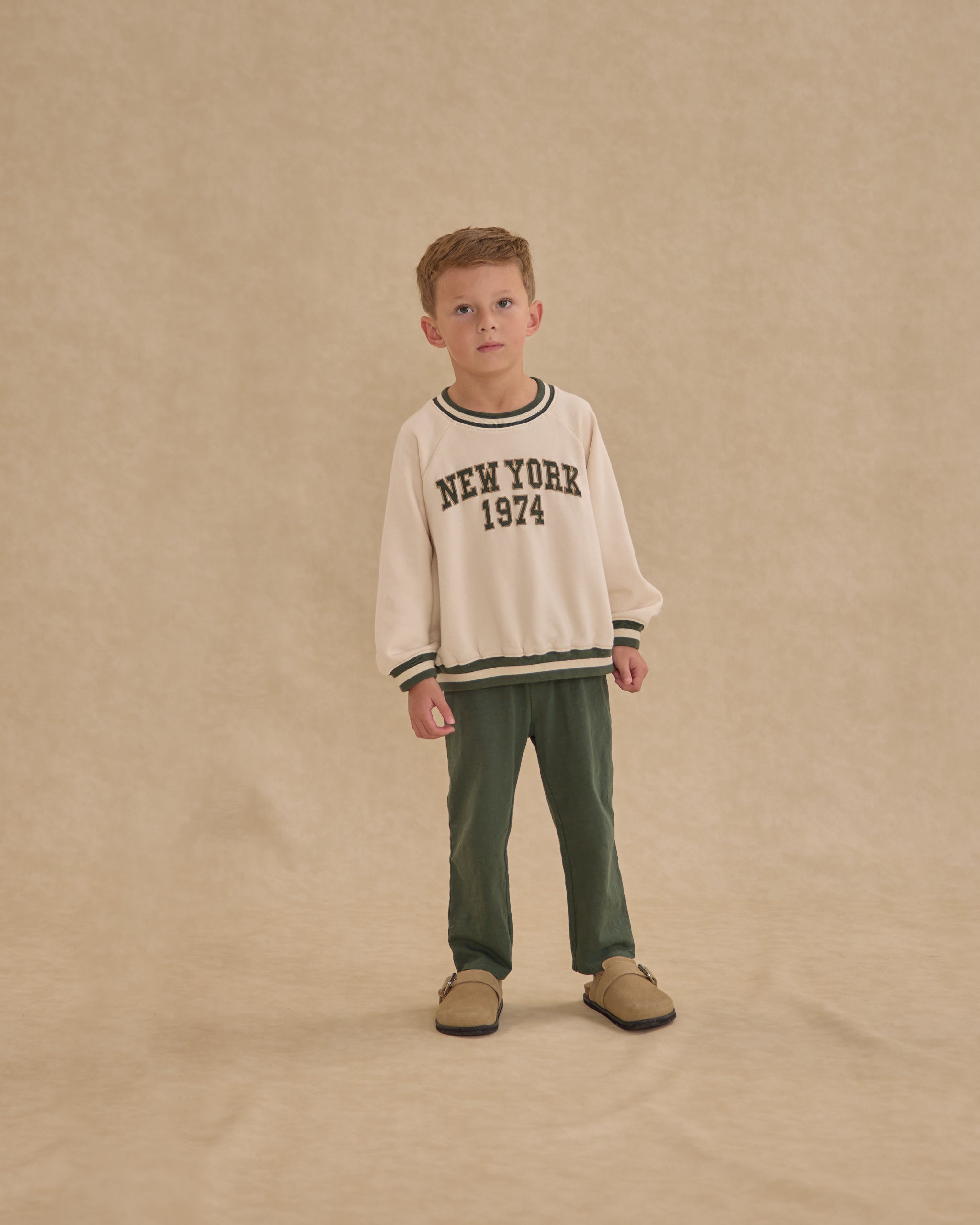 Oversized Raglan Sweatshirt || New York - Rylee + Cru | Kids Clothes | Trendy Baby Clothes | Modern Infant Outfits |
