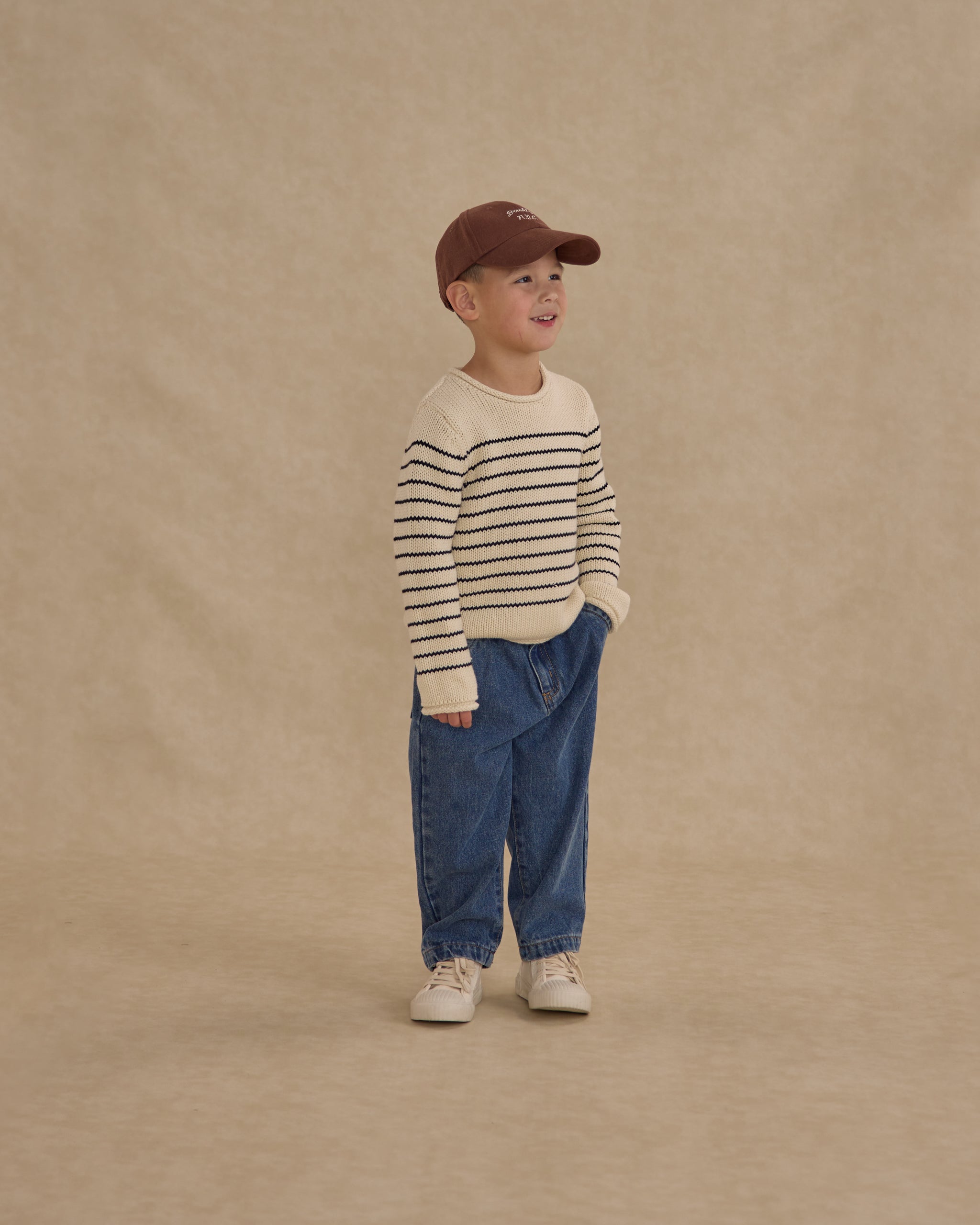 Jacques Sweater || Black Stripe - Rylee + Cru | Kids Clothes | Trendy Baby Clothes | Modern Infant Outfits |