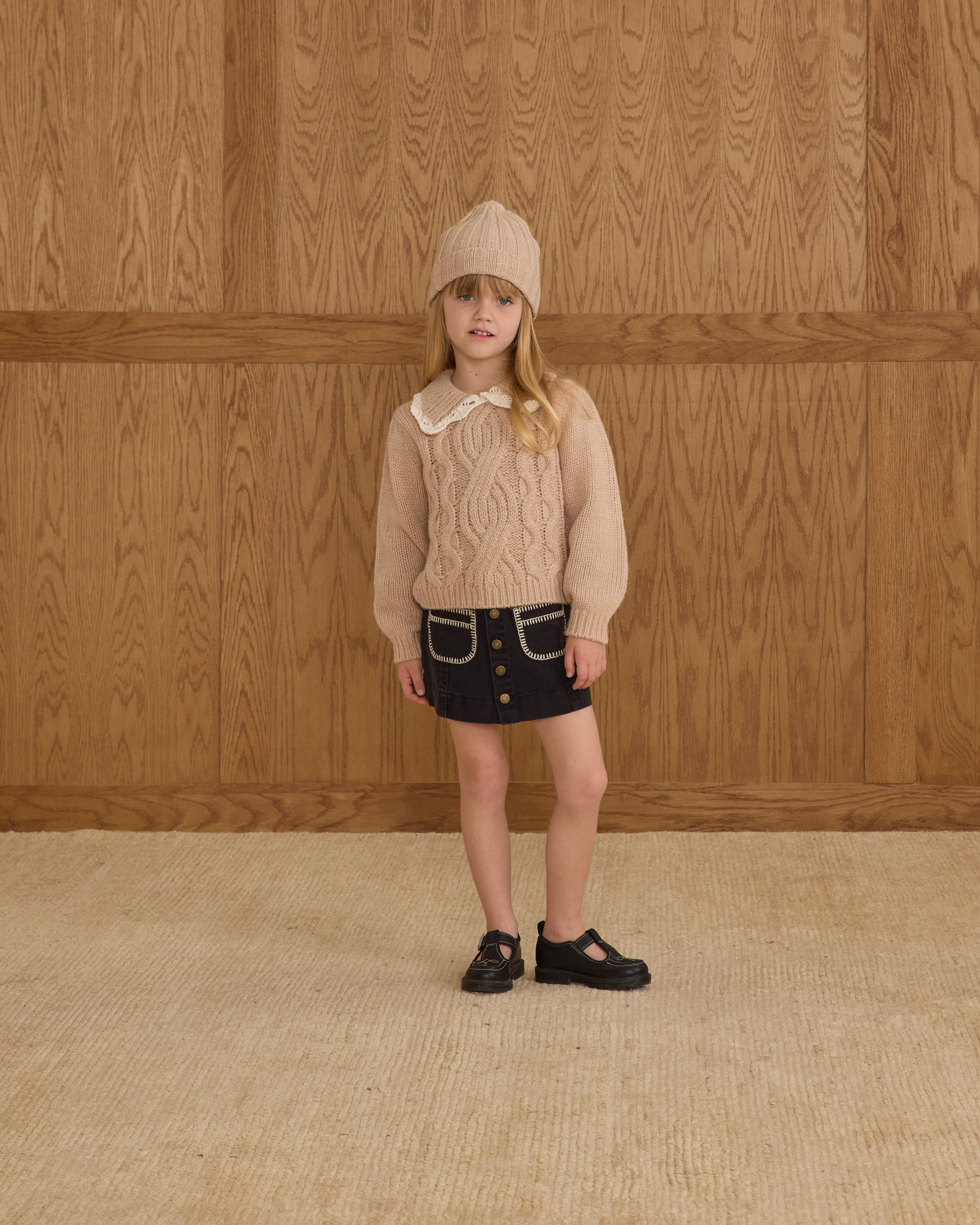 Denver Mini Skirt || Washed Black - Rylee + Cru | Kids Clothes | Trendy Baby Clothes | Modern Infant Outfits |