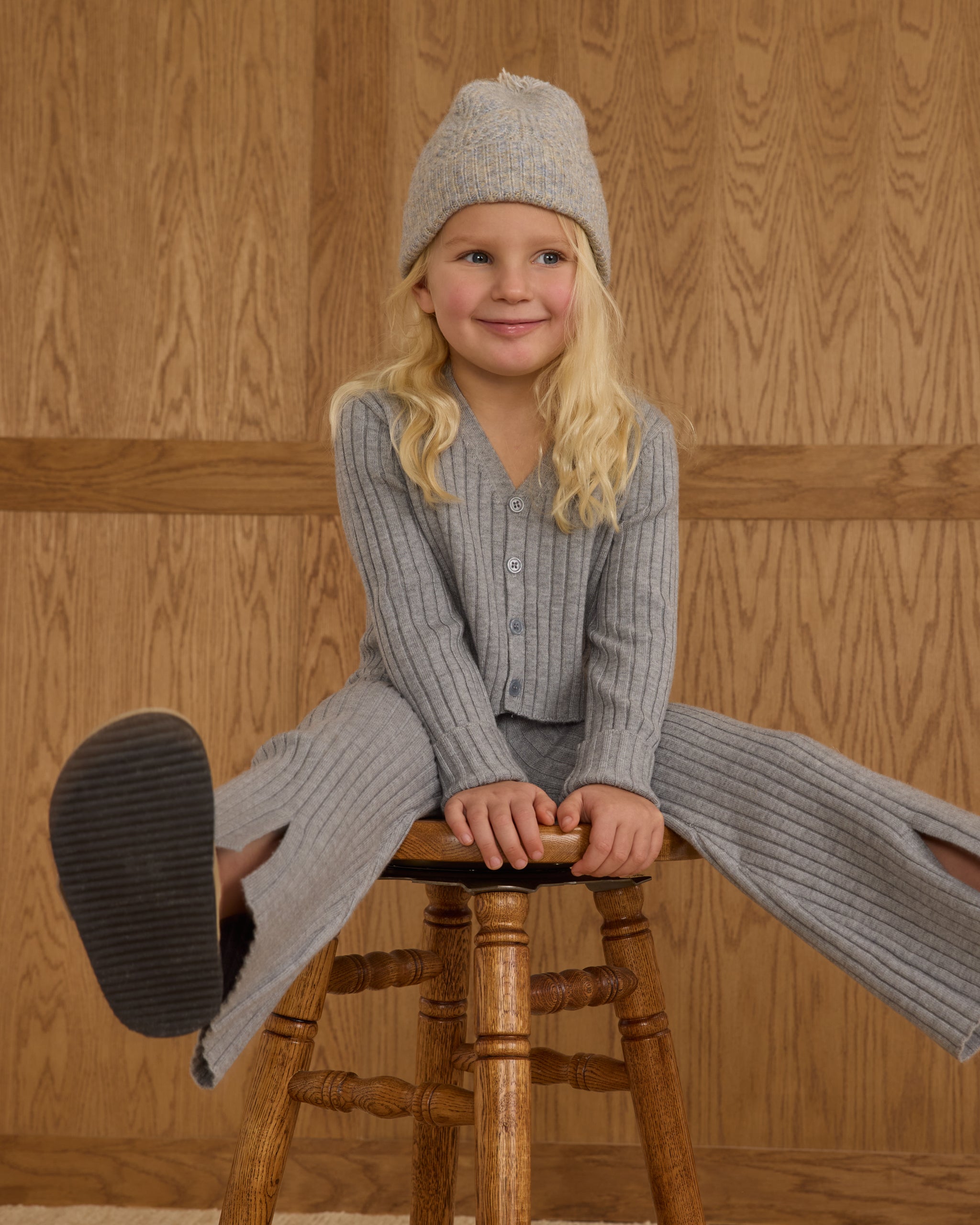Beanie || Dusty Blue - Rylee + Cru | Kids Clothes | Trendy Baby Clothes | Modern Infant Outfits |
