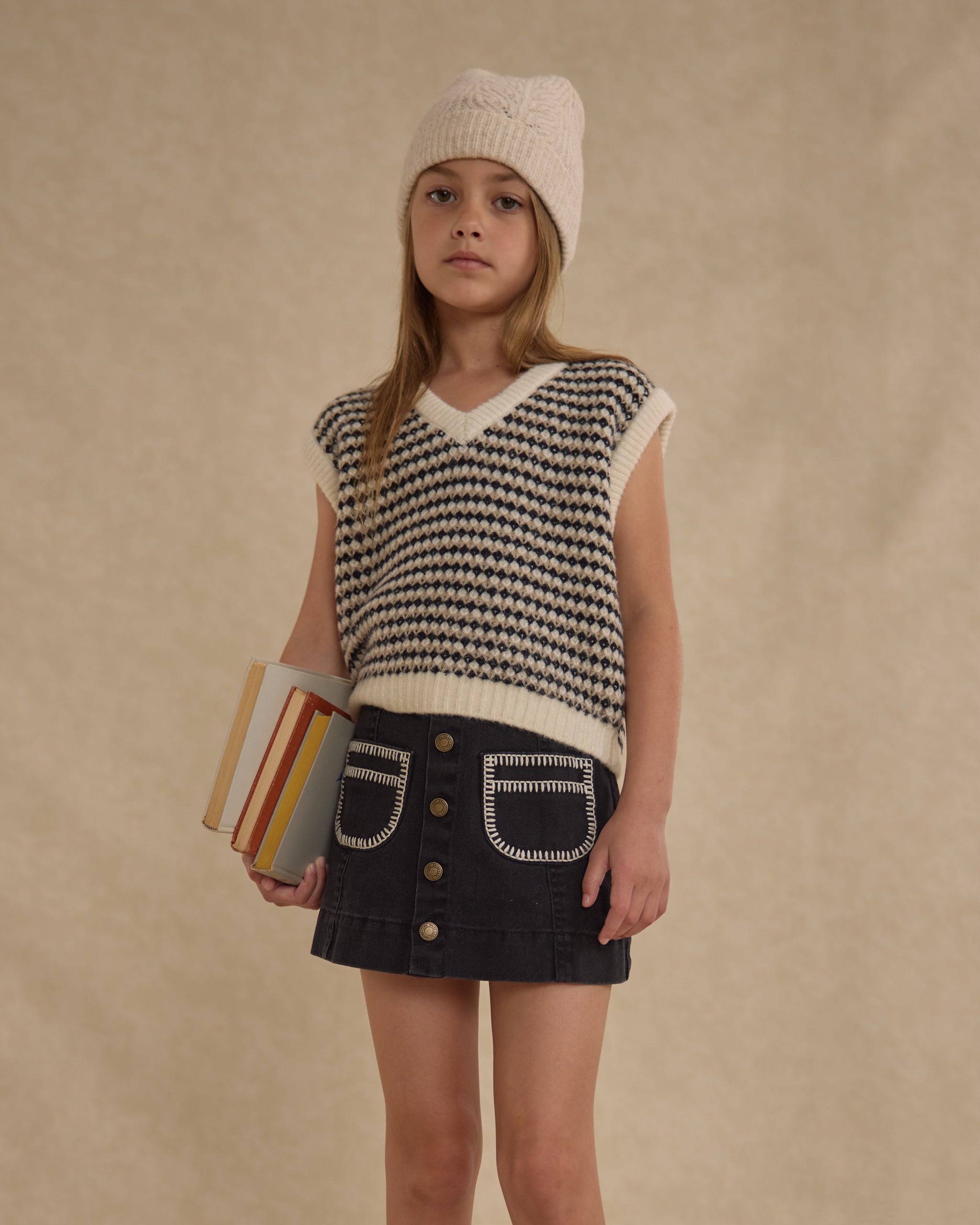 Denver Mini Skirt || Washed Black - Rylee + Cru | Kids Clothes | Trendy Baby Clothes | Modern Infant Outfits |