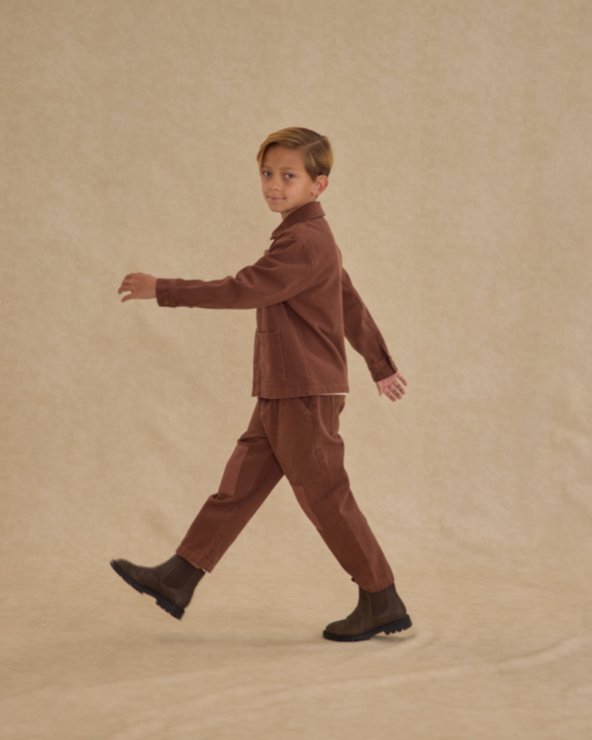 Denim Jacket || Brown - Rylee + Cru | Kids Clothes | Trendy Baby Clothes | Modern Infant Outfits |