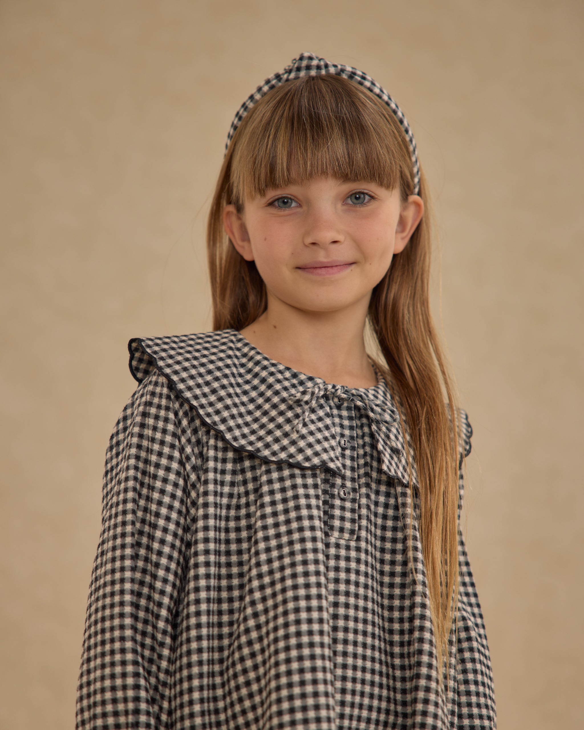 Knotted Headband || Black Gingham - Rylee + Cru | Kids Clothes | Trendy Baby Clothes | Modern Infant Outfits |