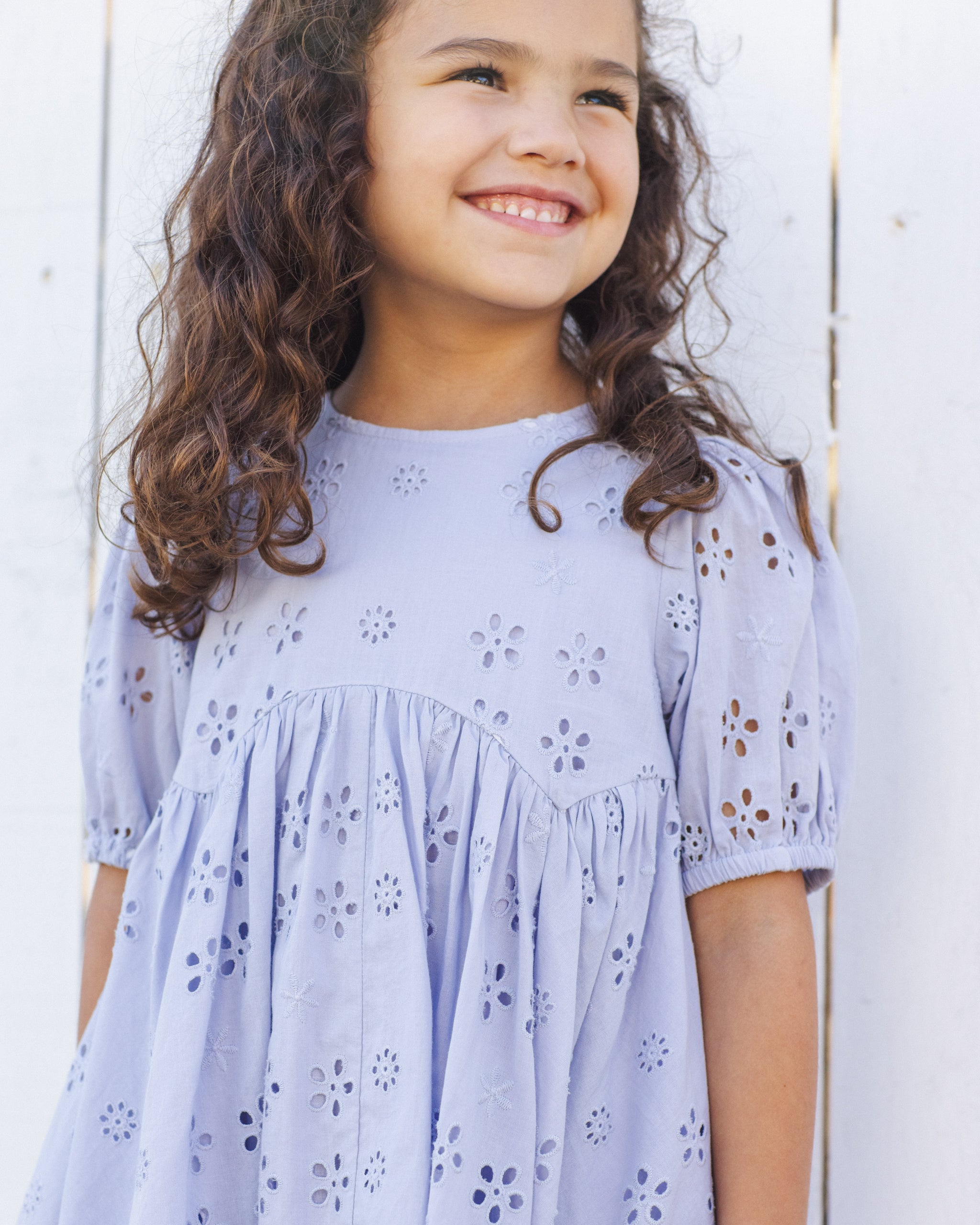 Rose Dress Periwinkle - Rylee + Cru | Kids Clothes | Trendy Baby Clothes | Modern Infant Outfits |