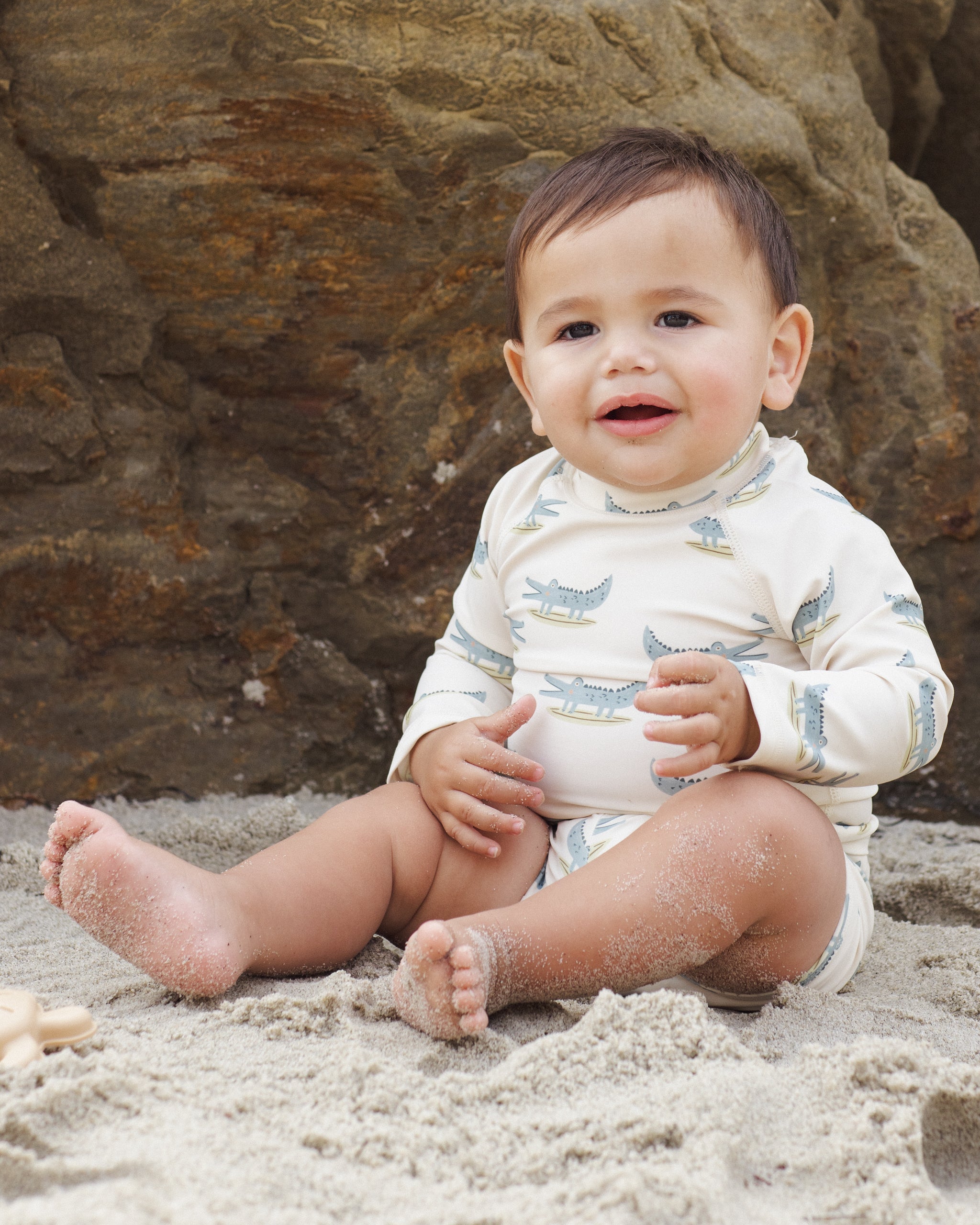 Boys Rashguard Set Alligators - Rylee + Cru | Kids Clothes | Trendy Baby Clothes | Modern Infant Outfits |