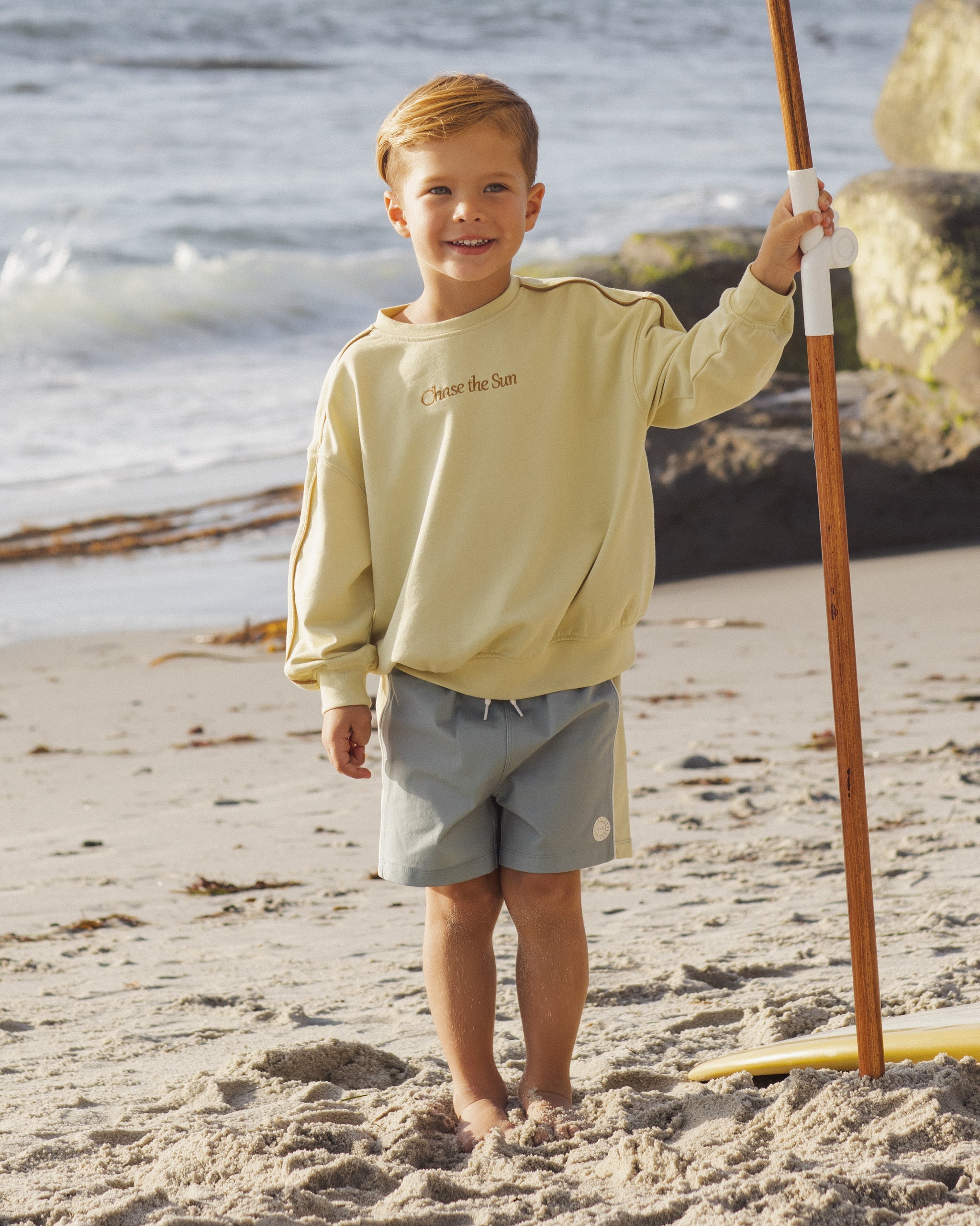 Relaxed Sweatshirt Chase The Sun - Rylee + Cru | Kids Clothes | Trendy Baby Clothes | Modern Infant Outfits |