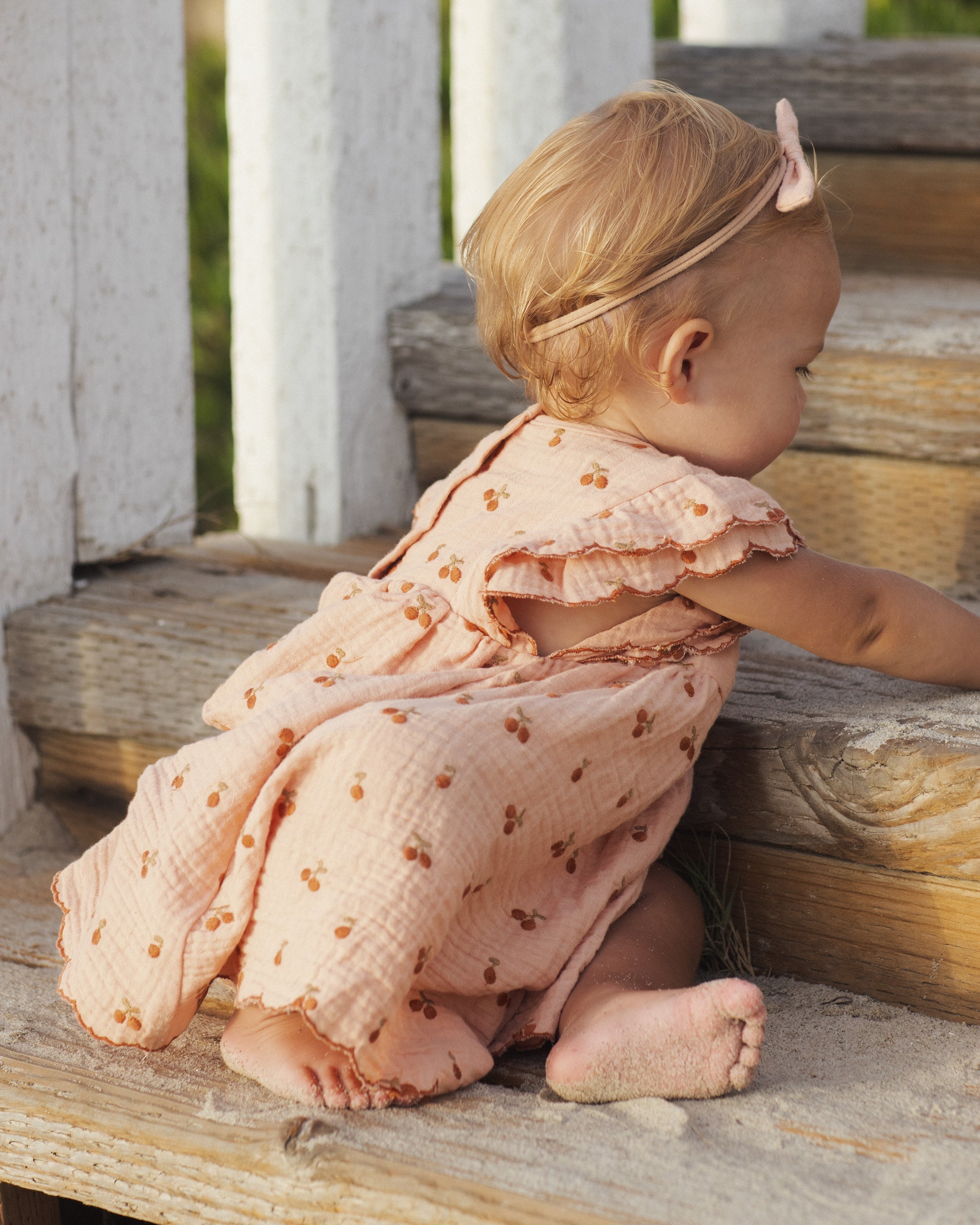 Kinsley Dress Melon - Rylee + Cru | Kids Clothes | Trendy Baby Clothes | Modern Infant Outfits |