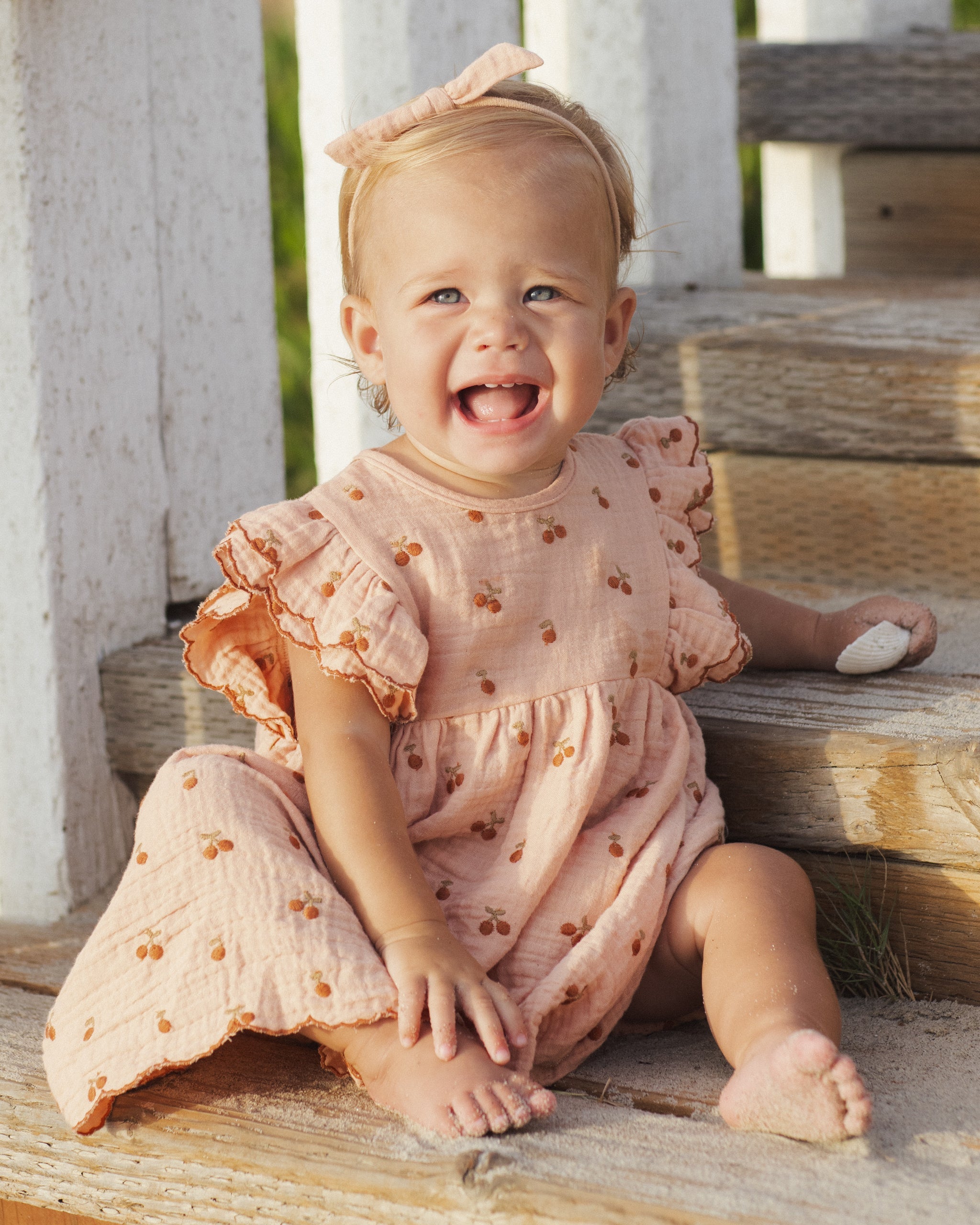 Kinsley Dress Melon - Rylee + Cru | Kids Clothes | Trendy Baby Clothes | Modern Infant Outfits |