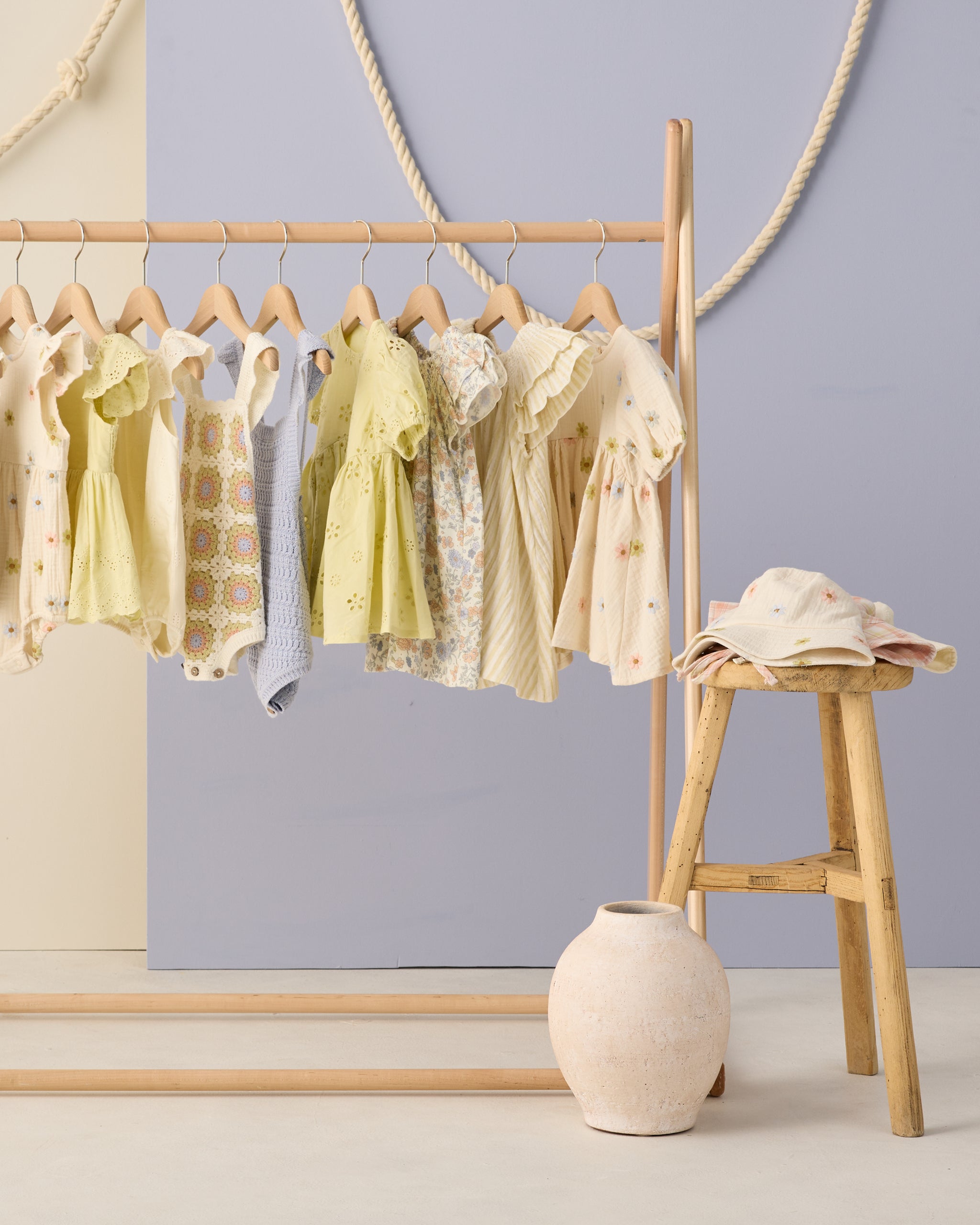 Marley Dress Embroidered Daisies - Rylee + Cru | Kids Clothes | Trendy Baby Clothes | Modern Infant Outfits |