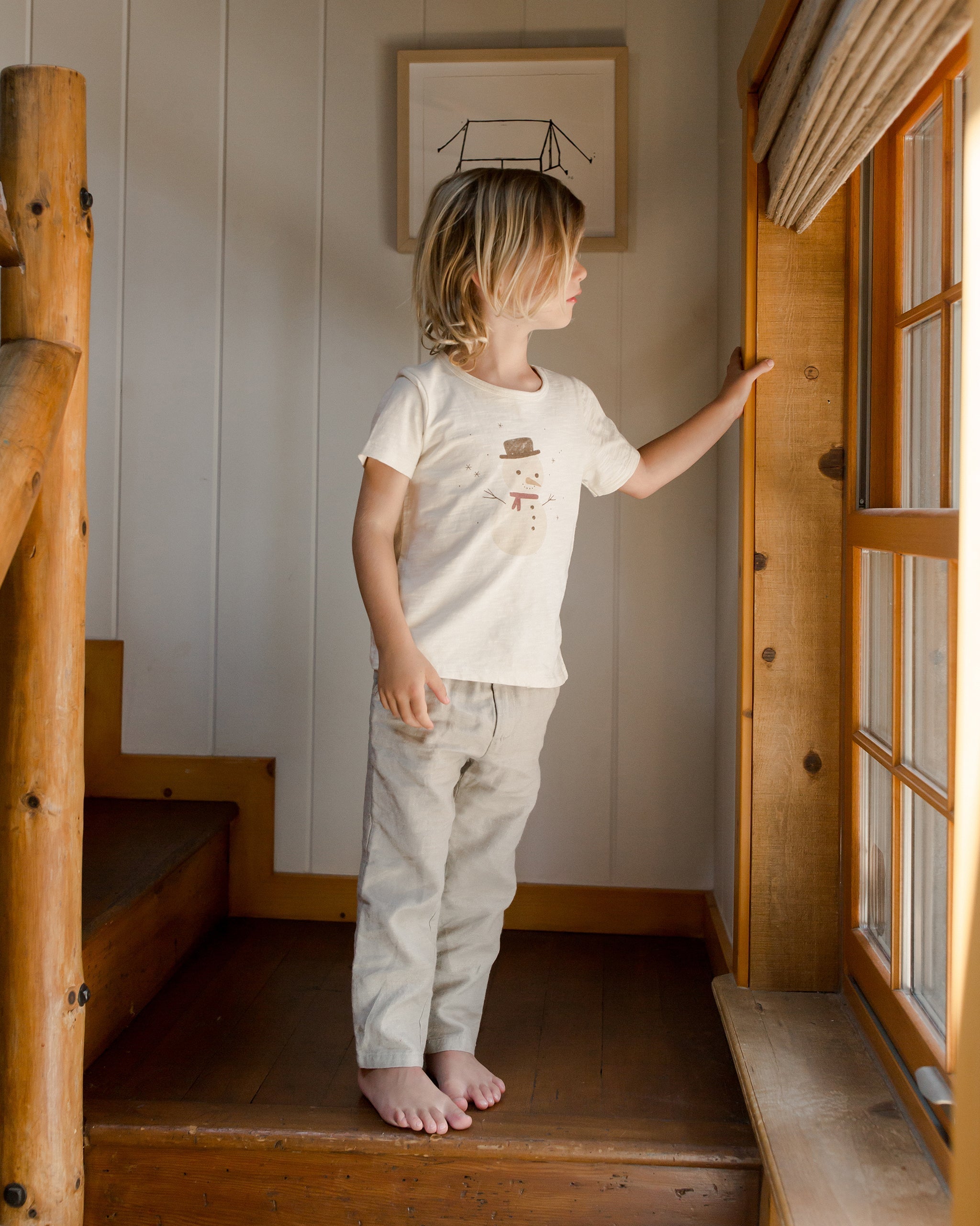 Basic Tee || Snowman - Rylee + Cru | Kids Clothes | Trendy Baby Clothes | Modern Infant Outfits |