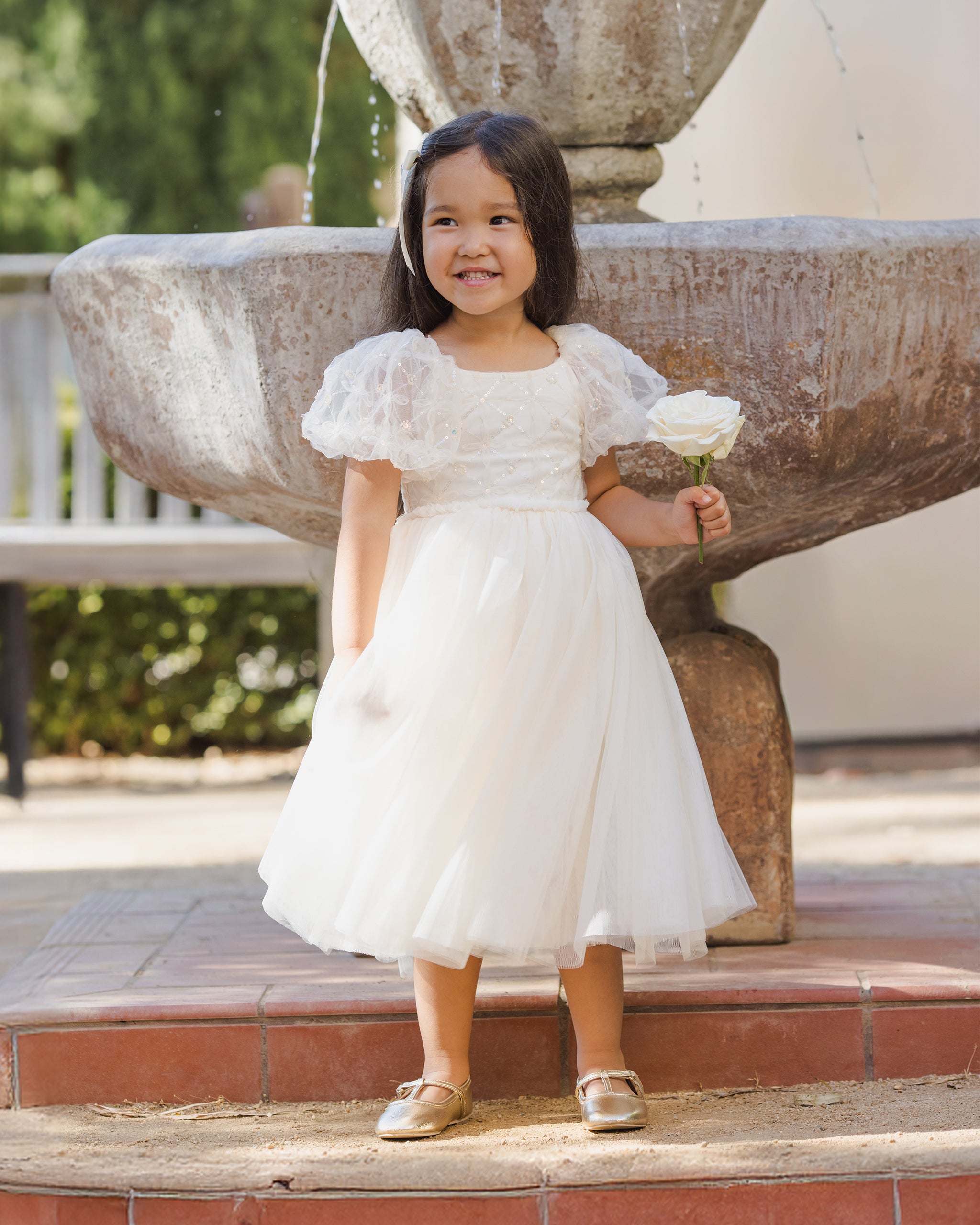 White Boho Flower Girl Shoes White Crochet Lace Mary Jane Flats