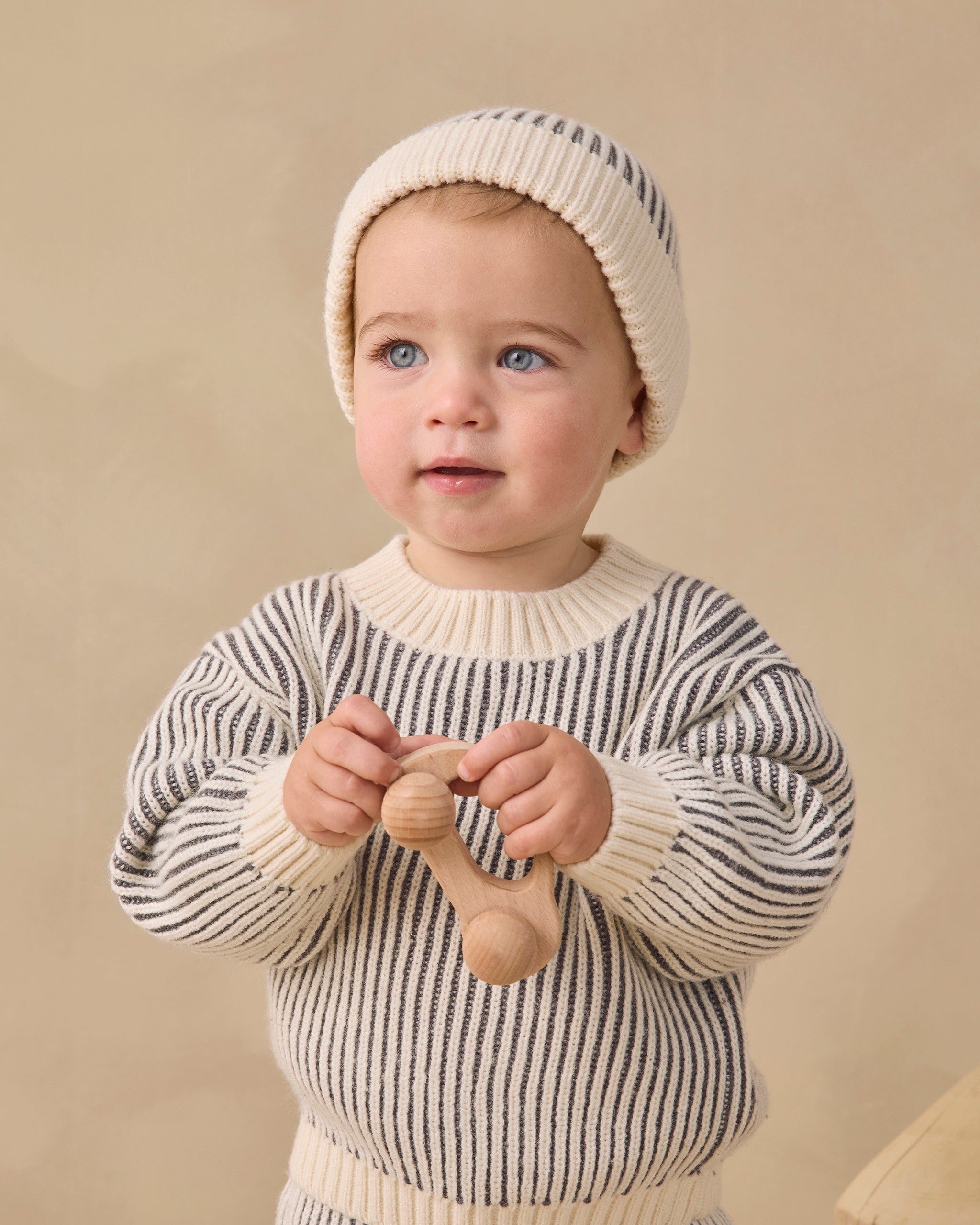 Relaxed Knit Sweater Midnight Stripe - Rylee + Cru | Kids Clothes | Trendy Baby Clothes | Modern Infant Outfits |
