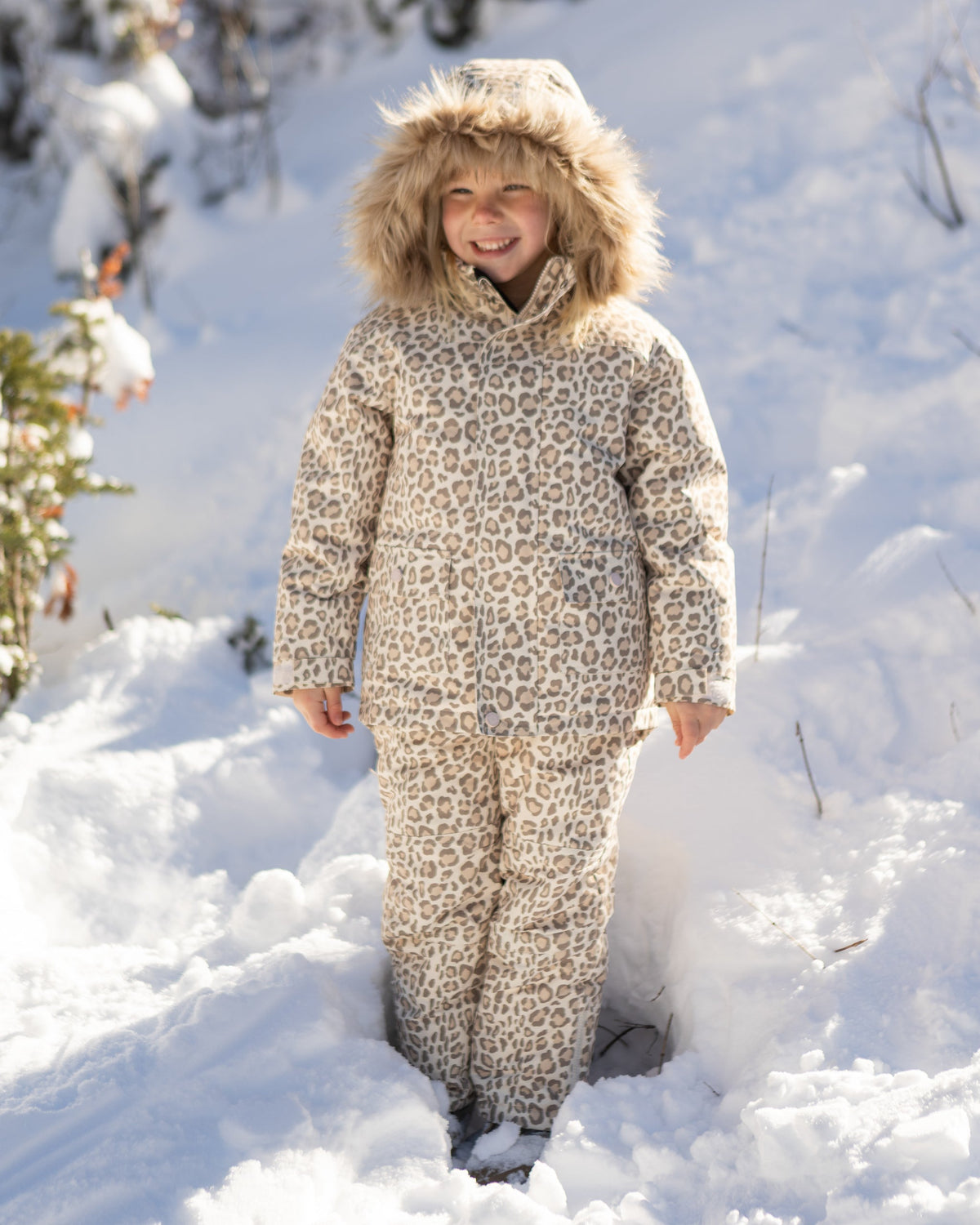 Snow Bib Leopard - Rylee + Cru | Kids Clothes | Trendy Baby Clothes | Modern Infant Outfits |