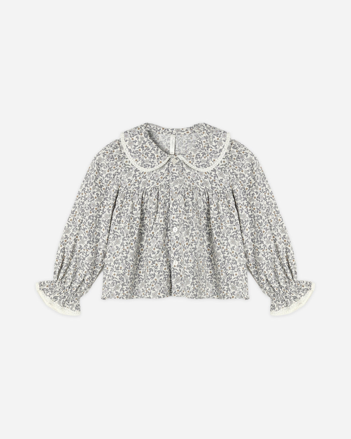 Kat Blouse Slate Floral - Rylee + Cru | Kids Clothes | Trendy Baby Clothes | Modern Infant Outfits |