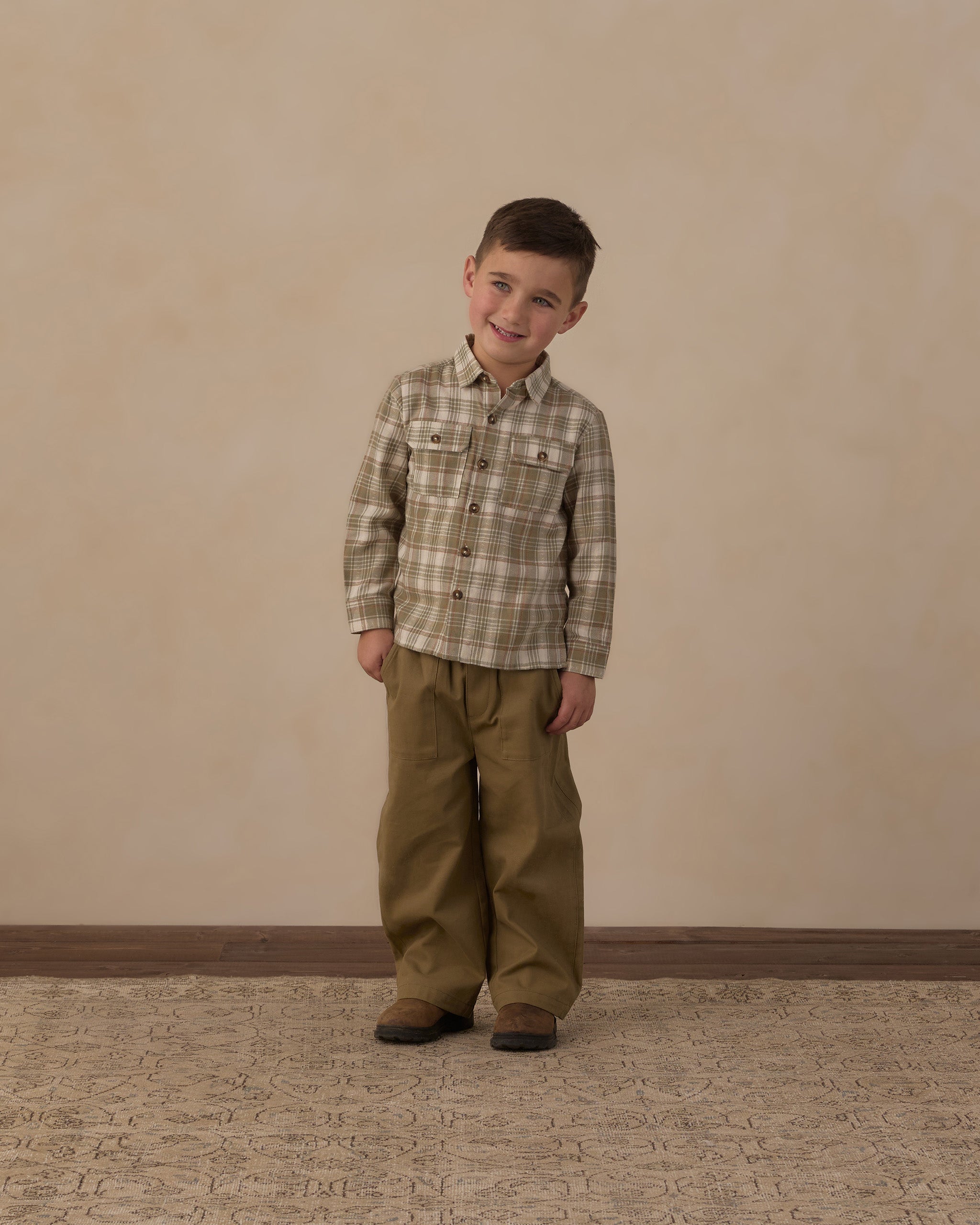 Tommy Pant Olive - Rylee + Cru | Kids Clothes | Trendy Baby Clothes | Modern Infant Outfits |