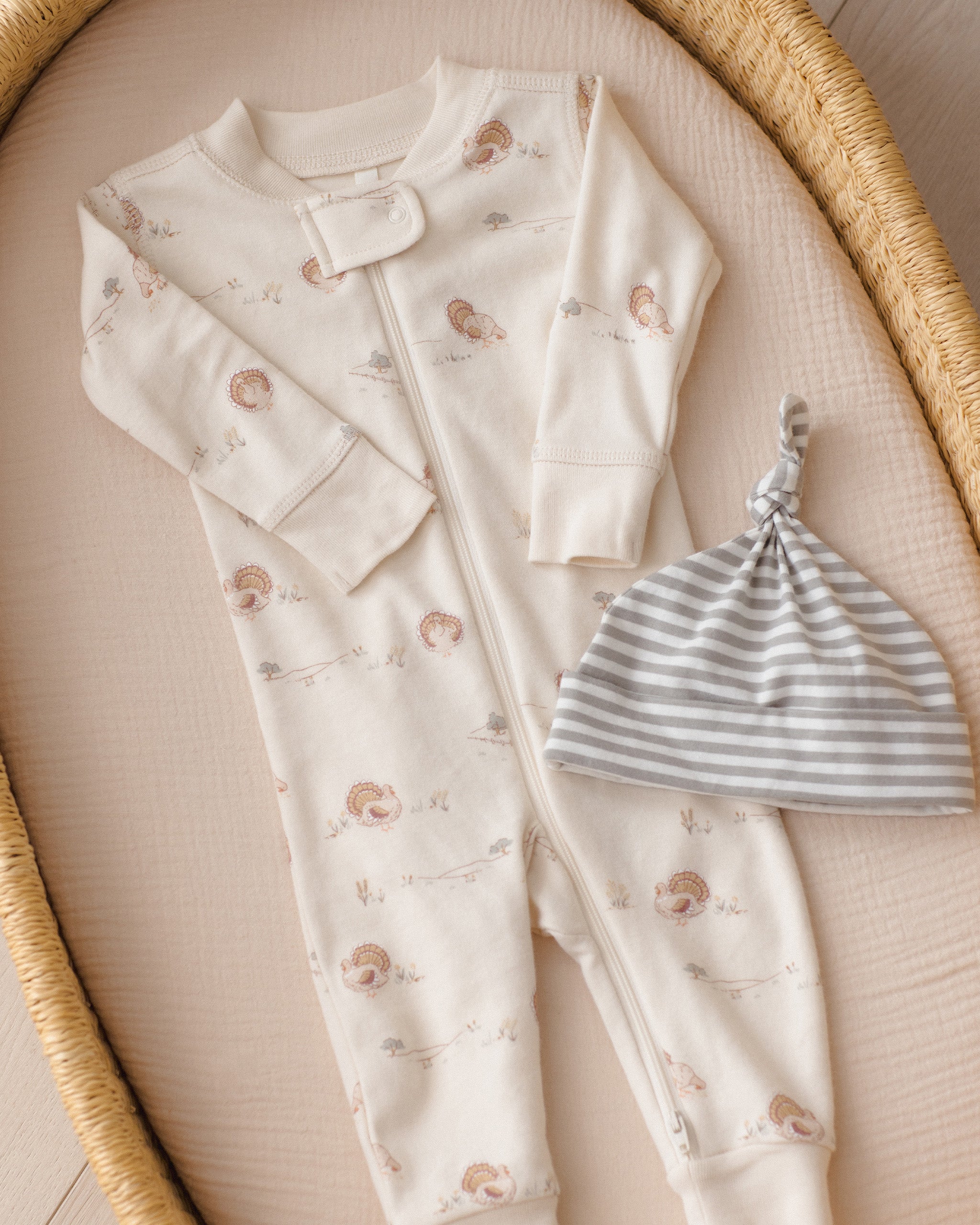 Knotted Baby Hat Laurel Stripe - Rylee + Cru | Kids Clothes | Trendy Baby Clothes | Modern Infant Outfits |