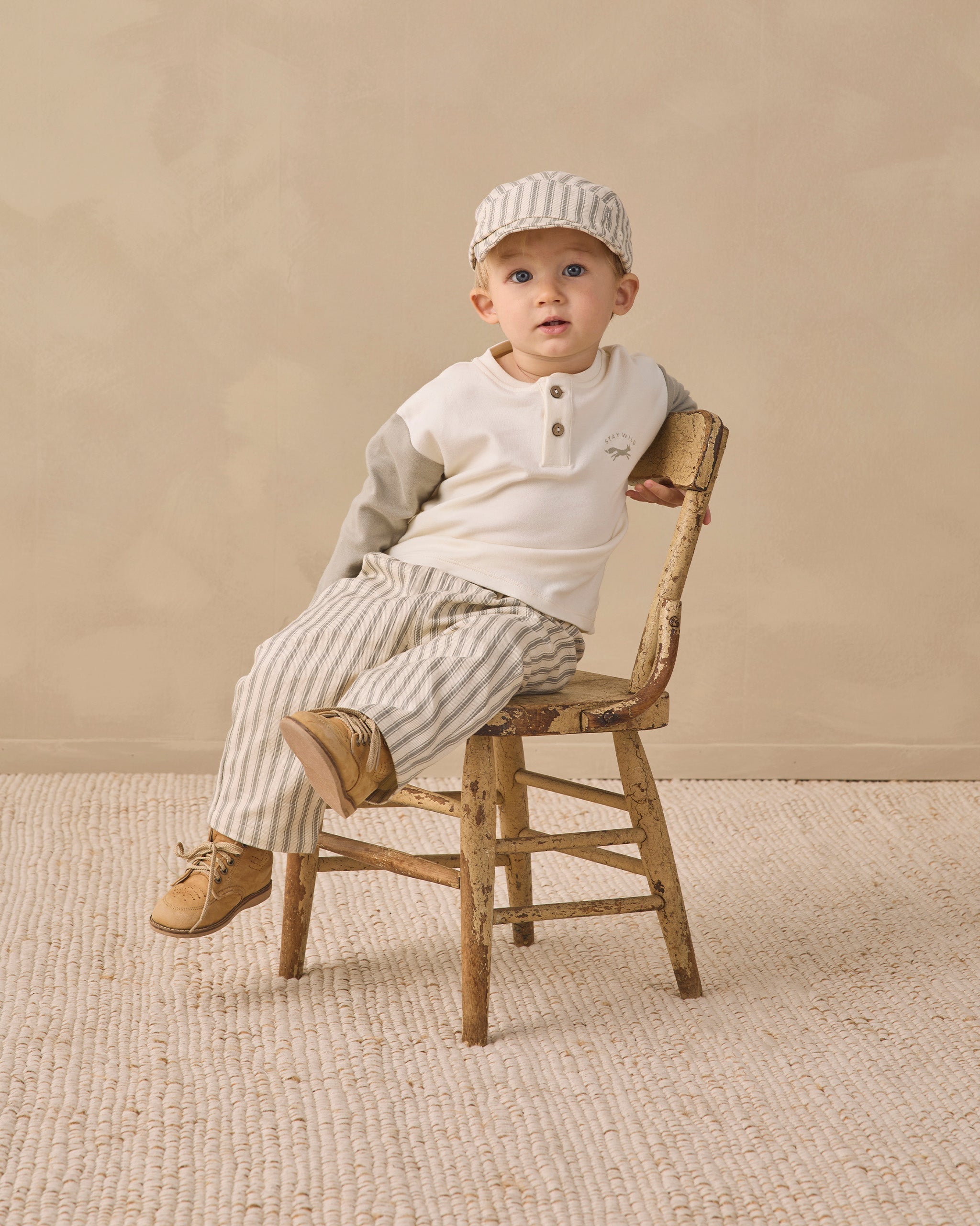 Long Sleeve Henley Tee Laurel - Rylee + Cru | Kids Clothes | Trendy Baby Clothes | Modern Infant Outfits |