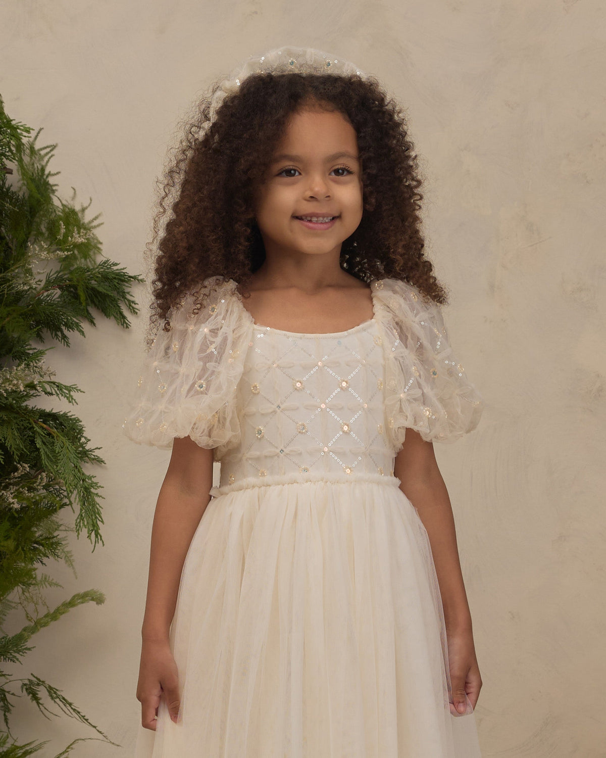 Gathered Headband Ivory