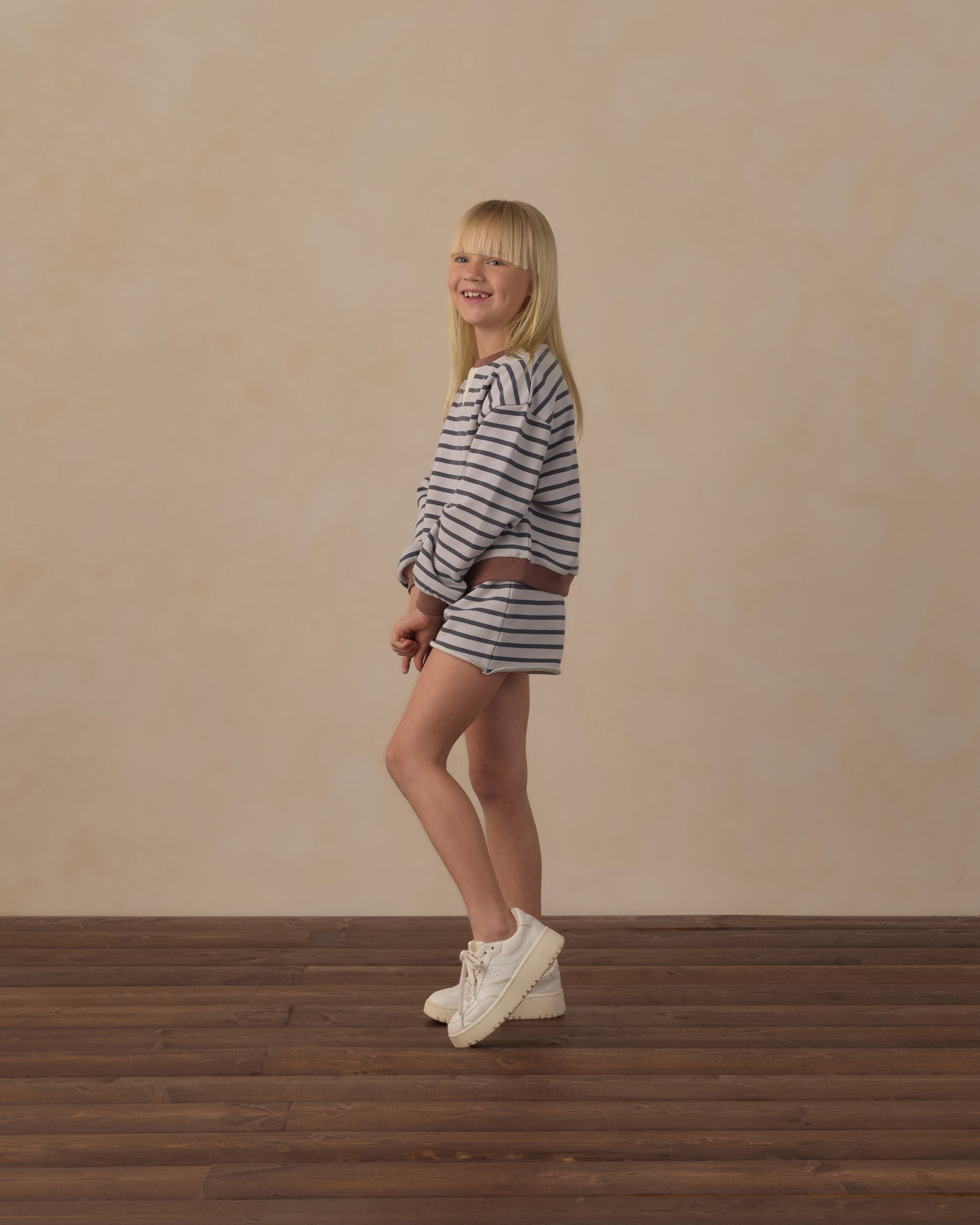 Legend Sweatshirt Midnight Stripe - Rylee + Cru | Kids Clothes | Trendy Baby Clothes | Modern Infant Outfits |