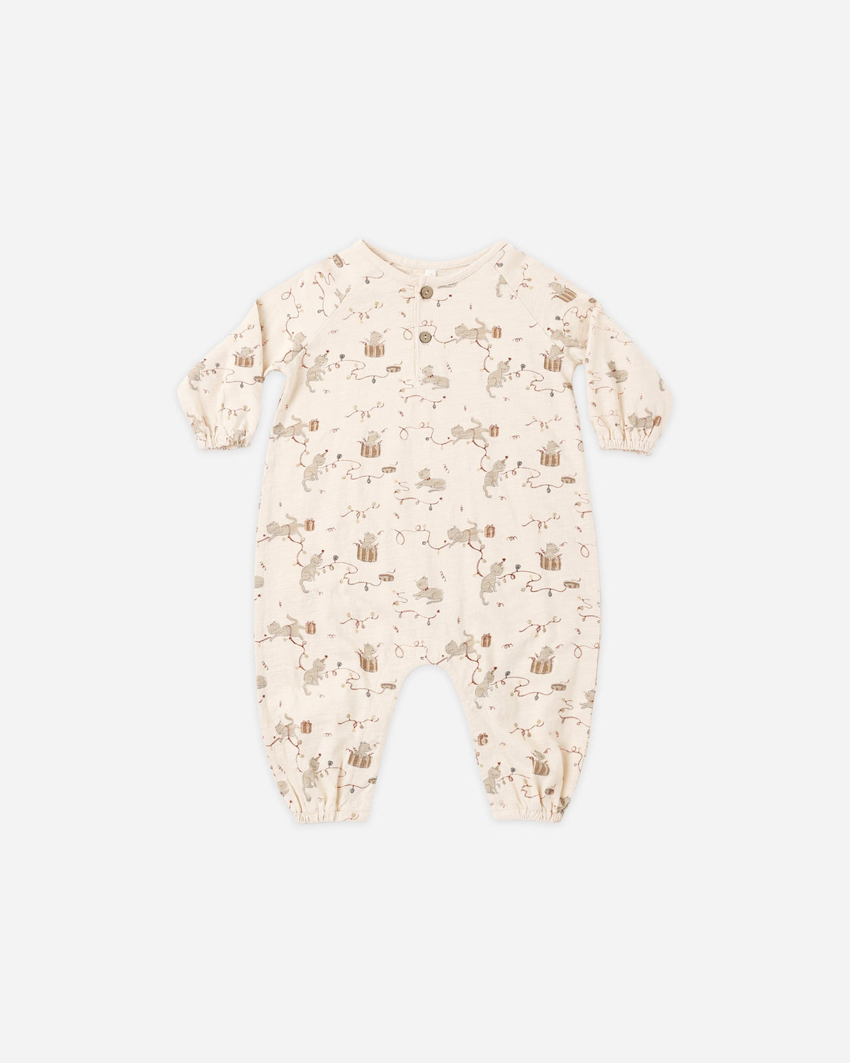 Henley Jumpsuit Kitties - Rylee + Cru | Kids Clothes | Trendy Baby Clothes | Modern Infant Outfits |