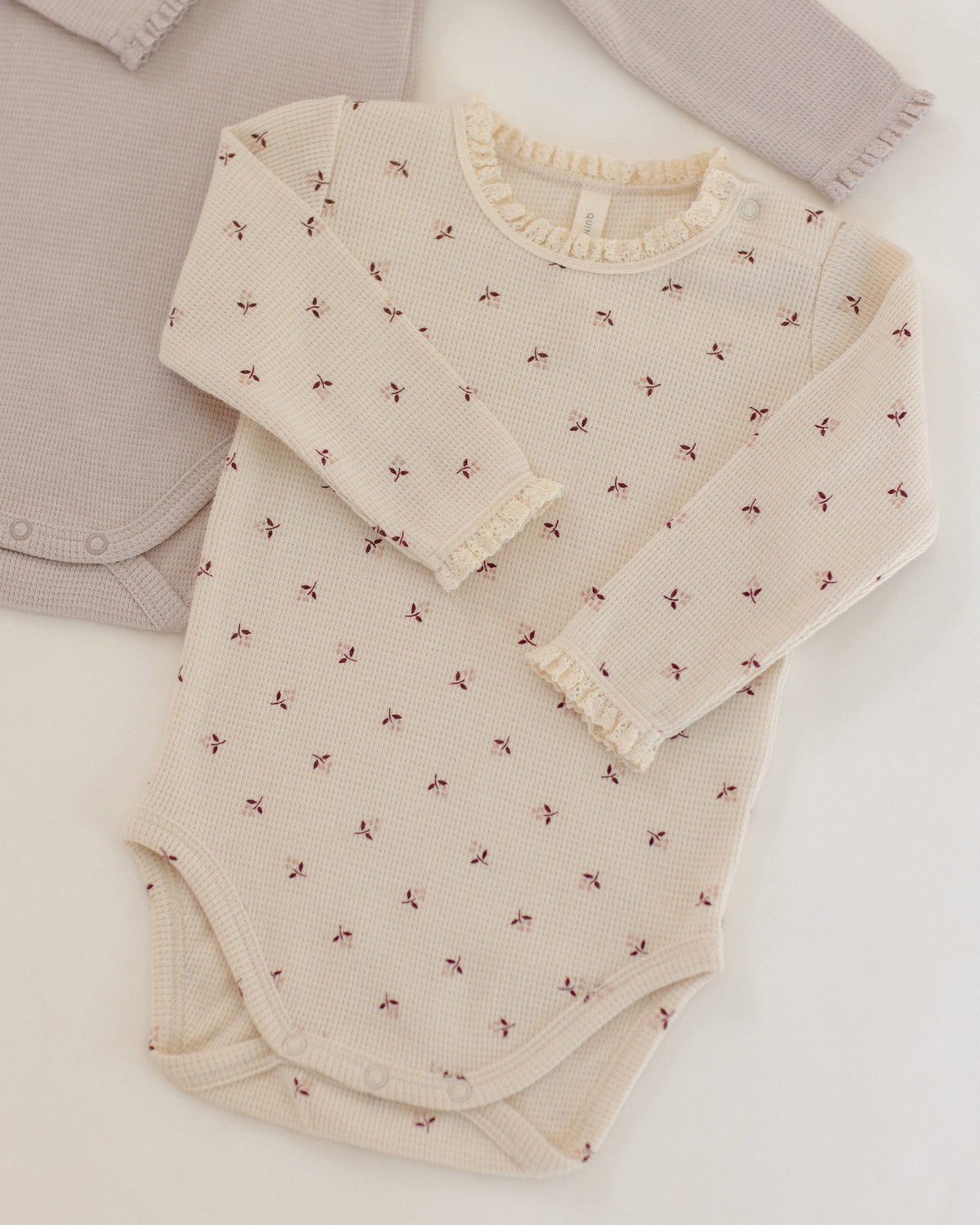 Waffle Long Sleeve Bodysuit Fall Ditsy - Rylee + Cru | Kids Clothes | Trendy Baby Clothes | Modern Infant Outfits |