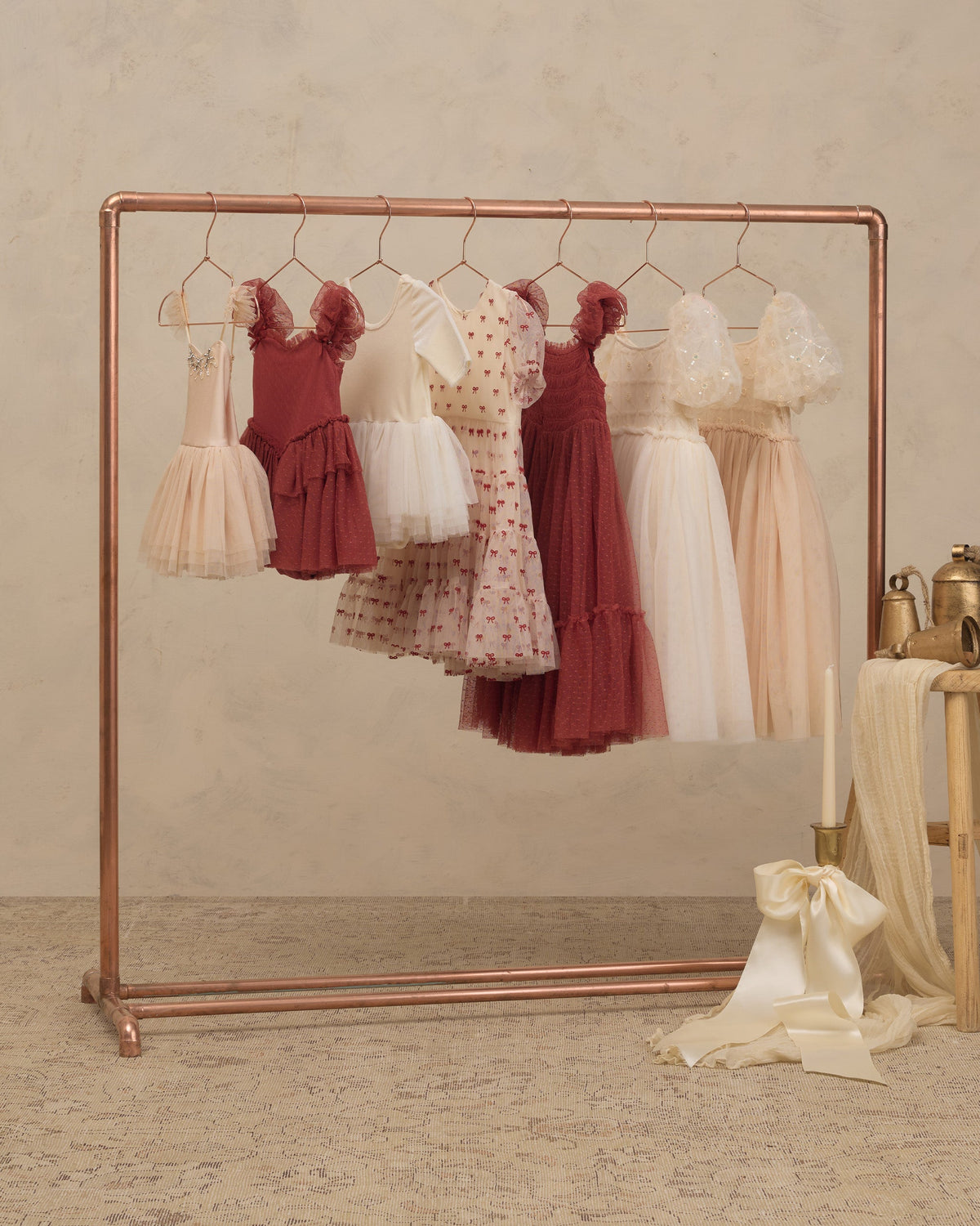 Dottie Dress Ruby Bows