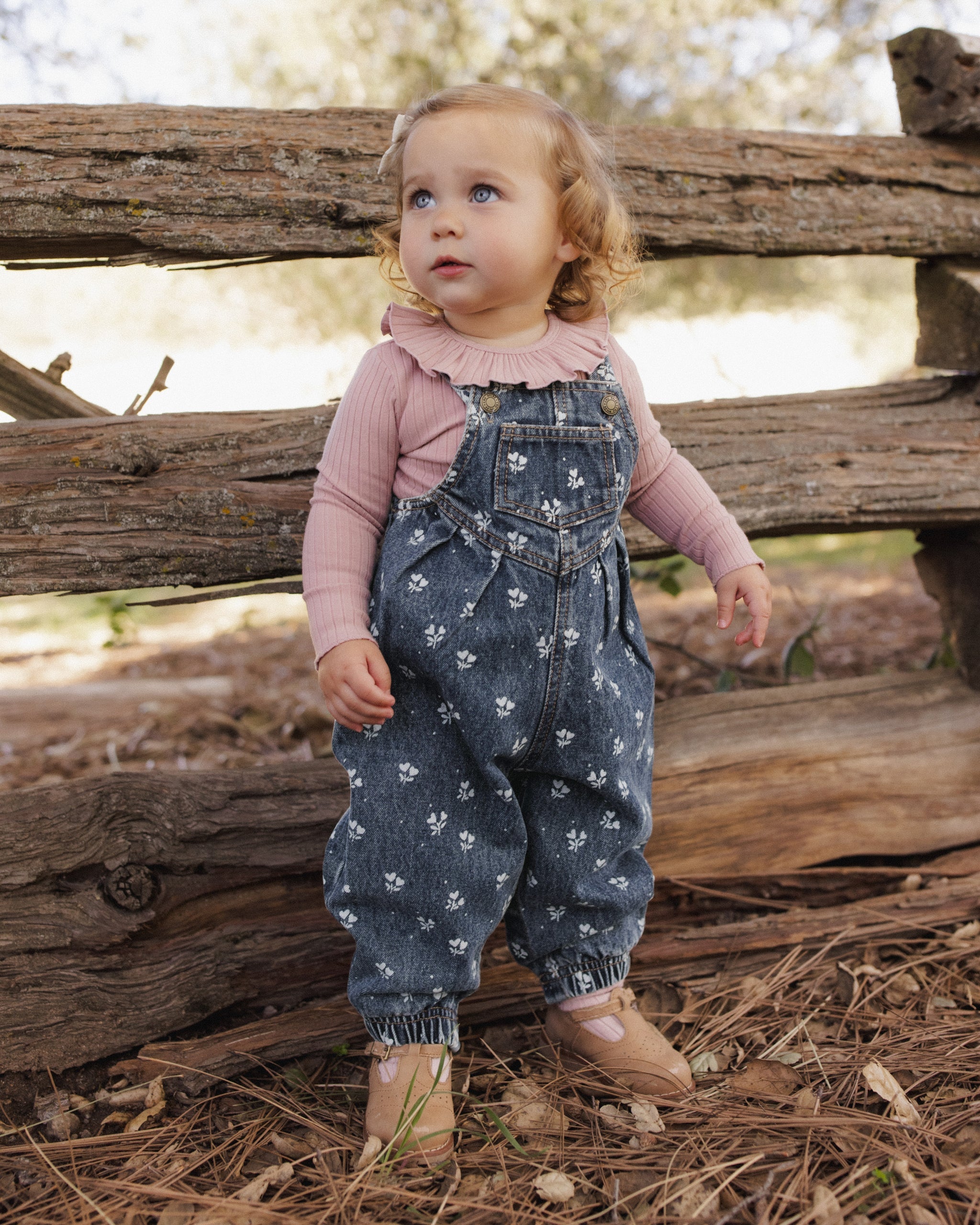 Ruffle Collar Bodysuit Rosewood - Rylee + Cru | Kids Clothes | Trendy Baby Clothes | Modern Infant Outfits |