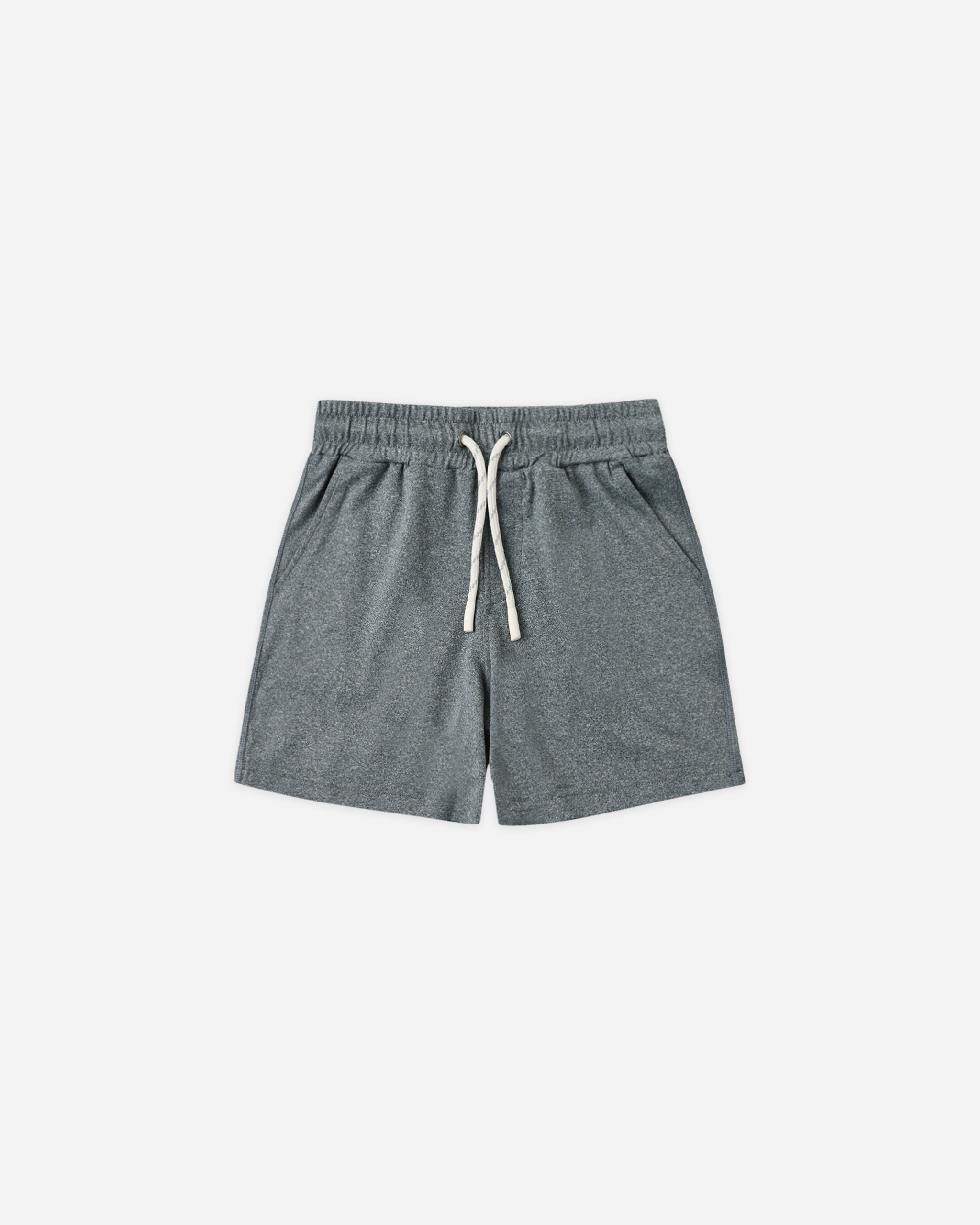 Oceanside Tech Short Heathered Midnight - Rylee + Cru | Kids Clothes | Trendy Baby Clothes | Modern Infant Outfits |