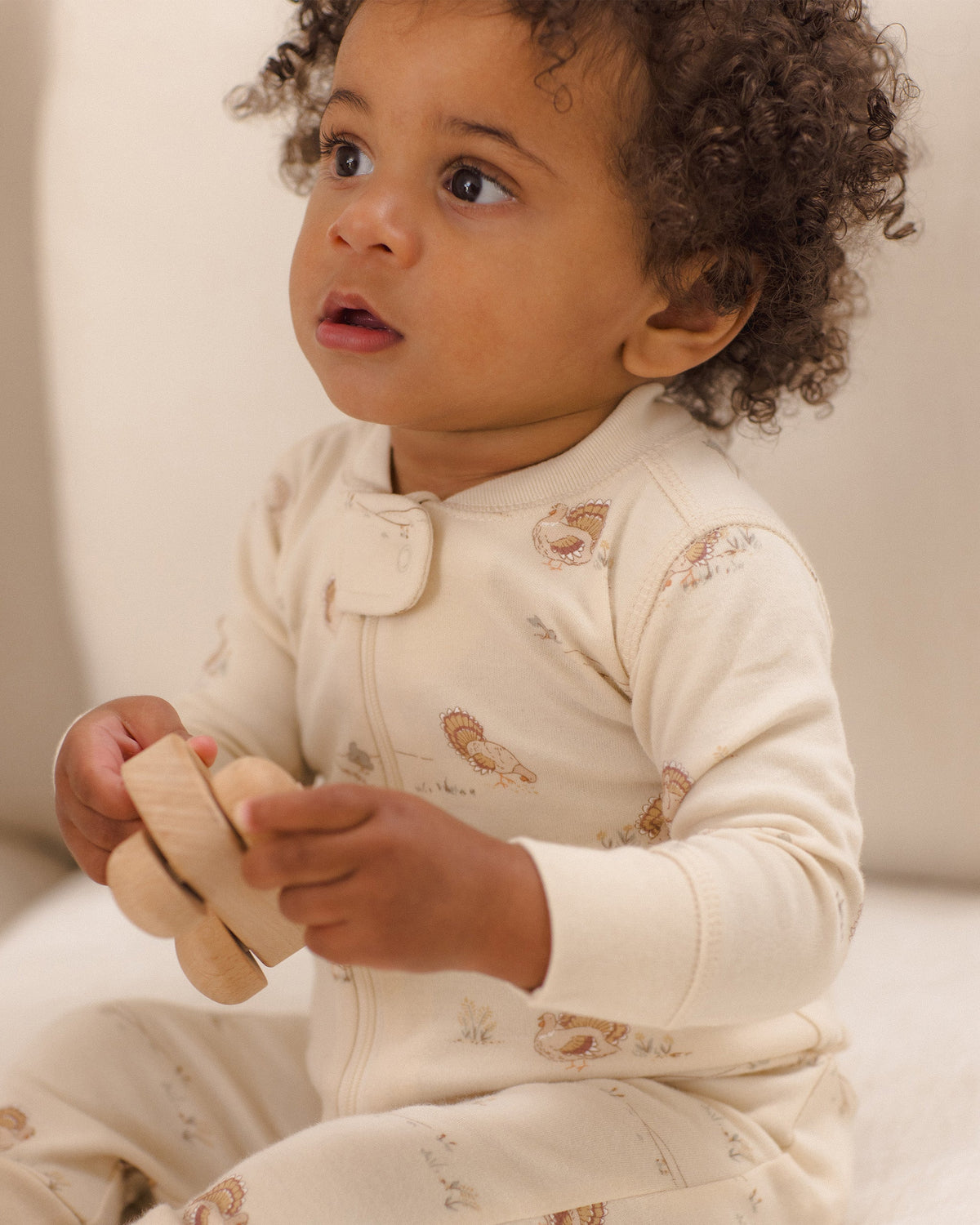 Zip Long Sleeve Sleeper Turkey - Rylee + Cru | Kids Clothes | Trendy Baby Clothes | Modern Infant Outfits |
