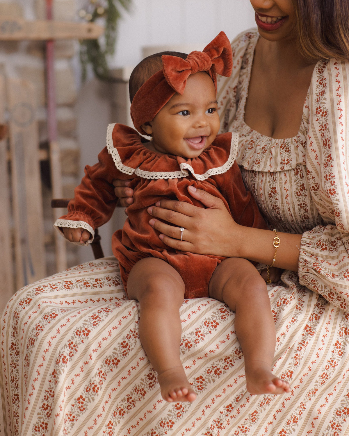 Wendy Romper Redwood - Rylee + Cru | Kids Clothes | Trendy Baby Clothes | Modern Infant Outfits |