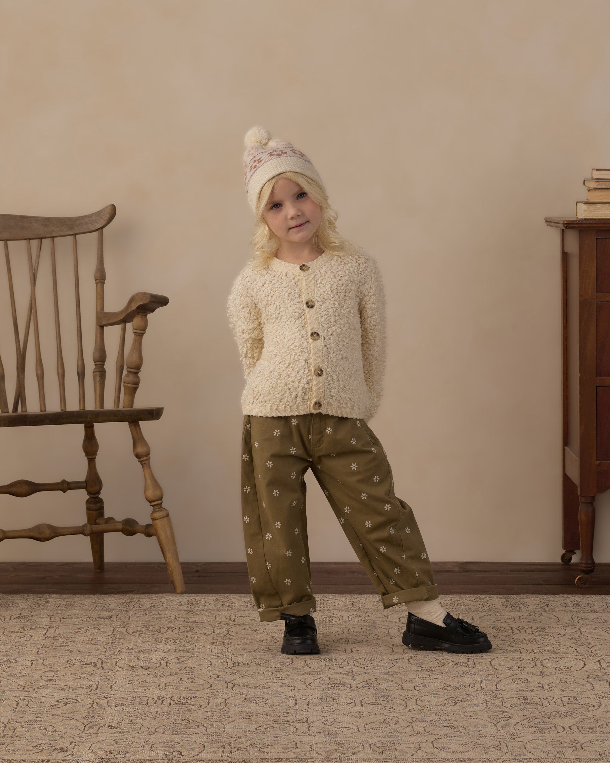 Chloe Cardigan Natural - Rylee + Cru | Kids Clothes | Trendy Baby Clothes | Modern Infant Outfits |