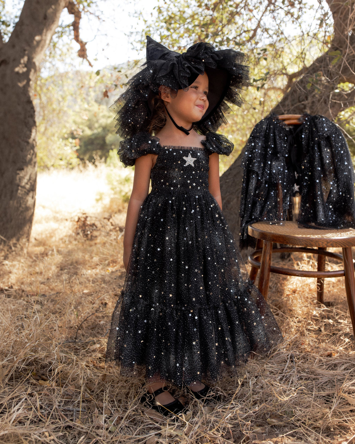 Tulle Cape Black - Rylee + Cru | Kids Clothes | Trendy Baby Clothes | Modern Infant Outfits |