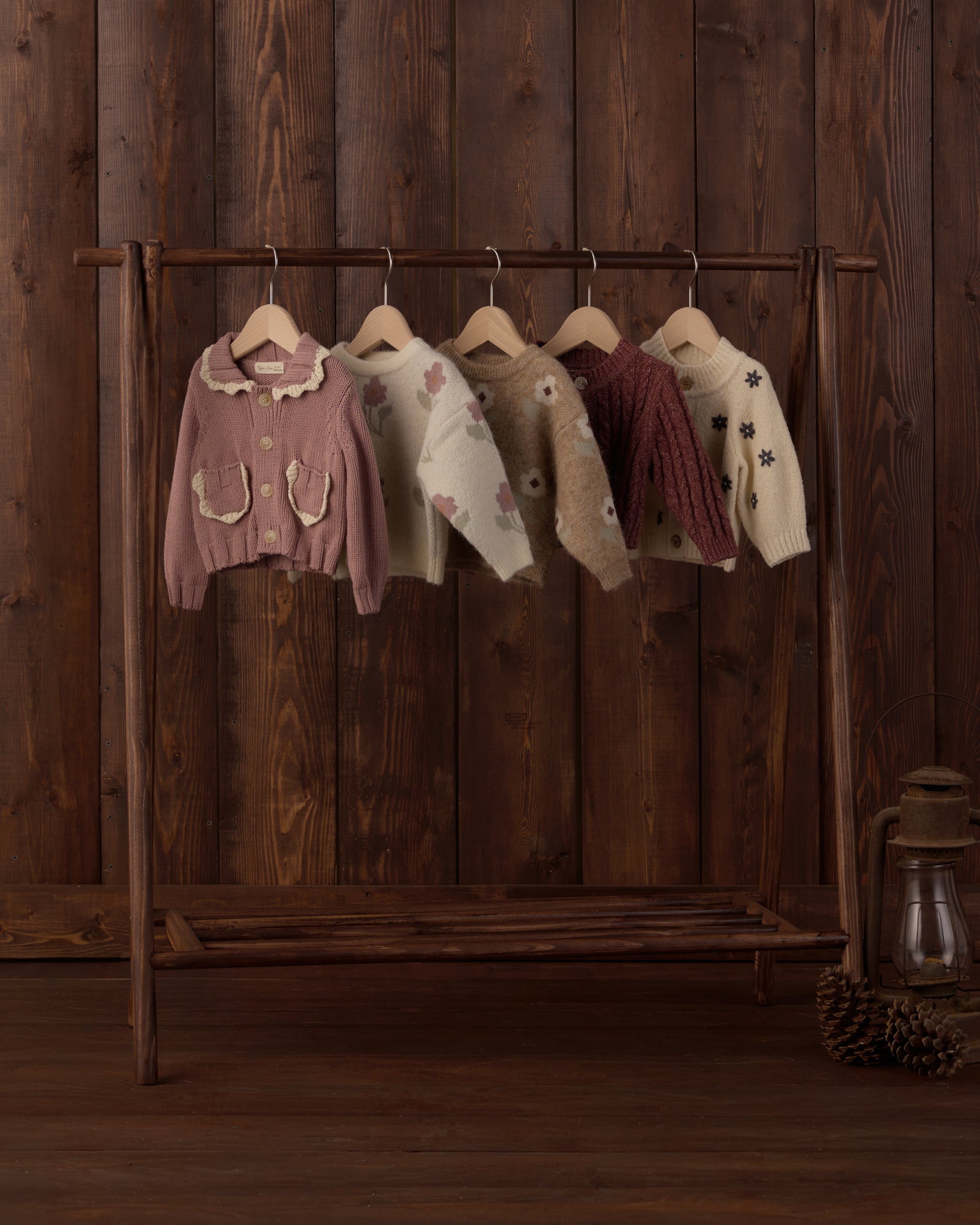 Aspen Sweater Ivory Flower - Rylee + Cru | Kids Clothes | Trendy Baby Clothes | Modern Infant Outfits |