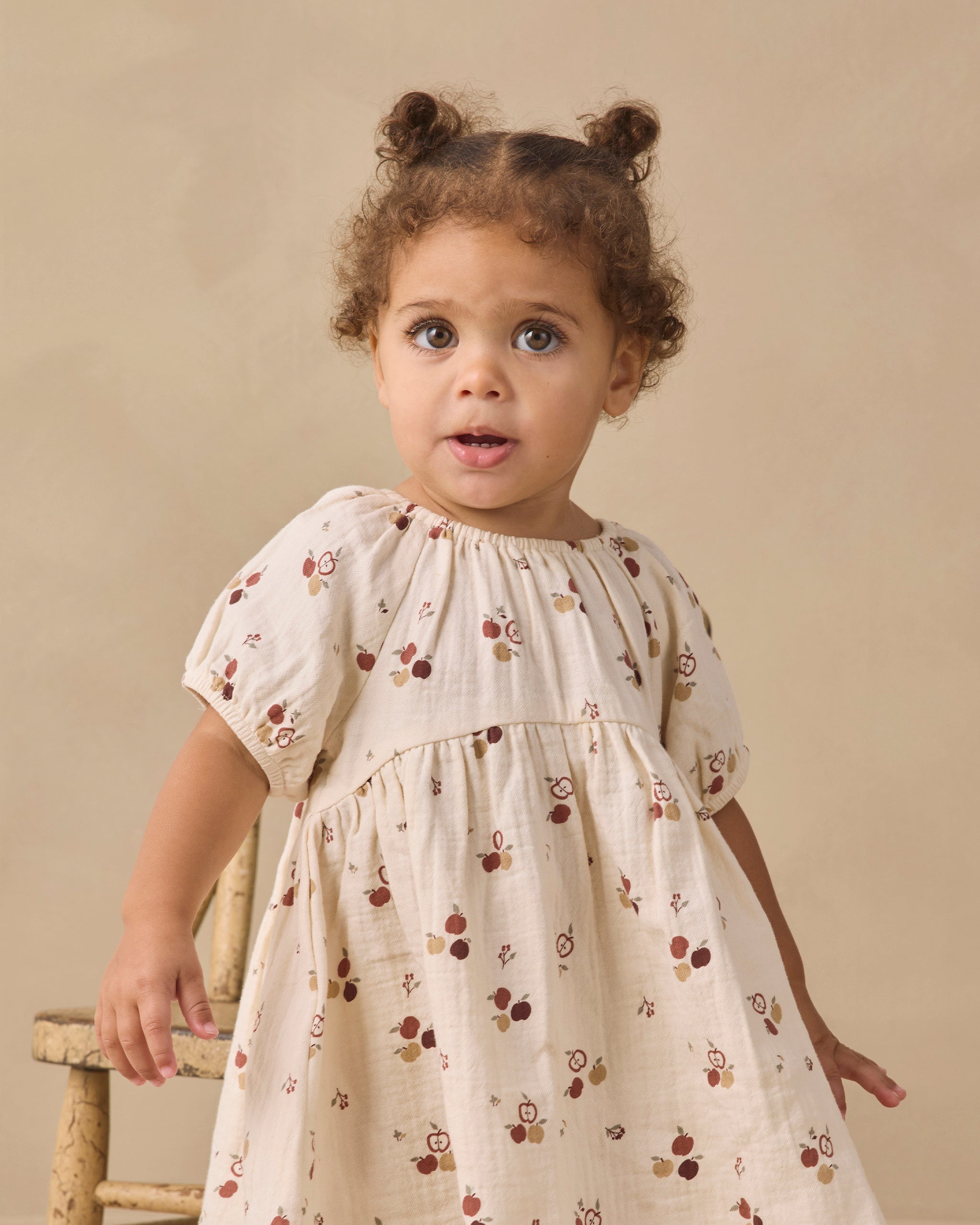 Bella Dress Apples - Rylee + Cru | Kids Clothes | Trendy Baby Clothes | Modern Infant Outfits |