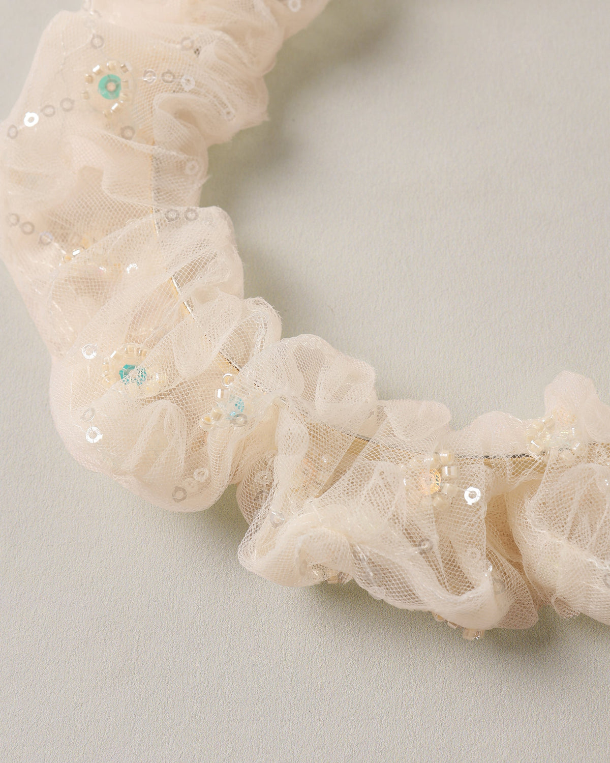 Gathered Headband Ivory