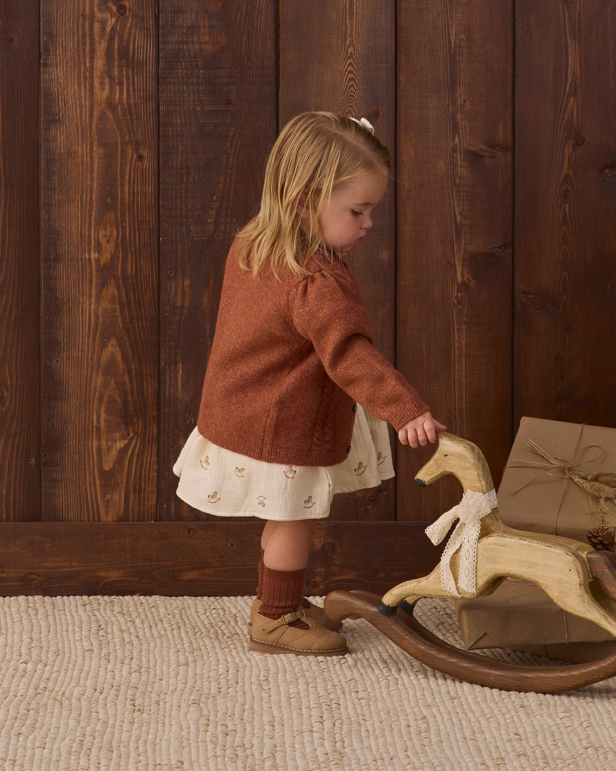Holly Cardigan Redwood - Rylee + Cru | Kids Clothes | Trendy Baby Clothes | Modern Infant Outfits |