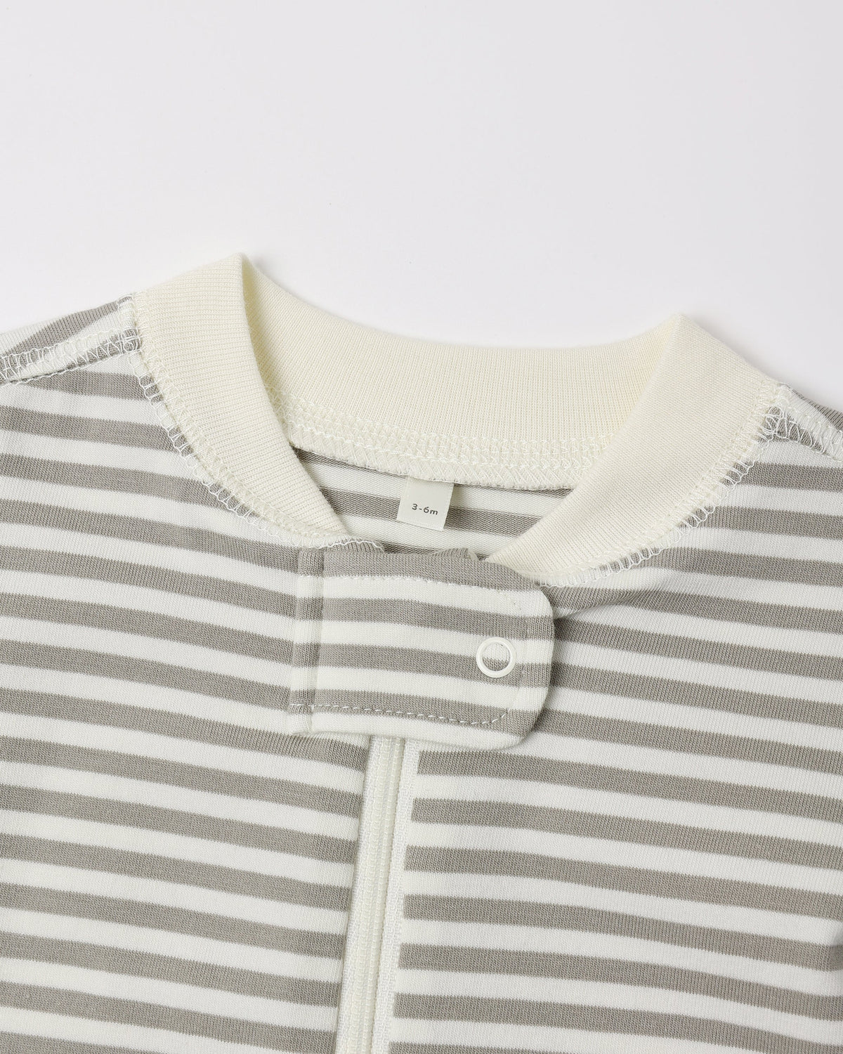 Zip Long Sleeve Sleeper Laurel Stripe - Rylee + Cru | Kids Clothes | Trendy Baby Clothes | Modern Infant Outfits |