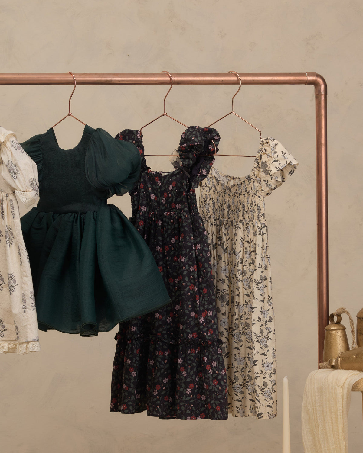 Sofia Dress Green Shimmer