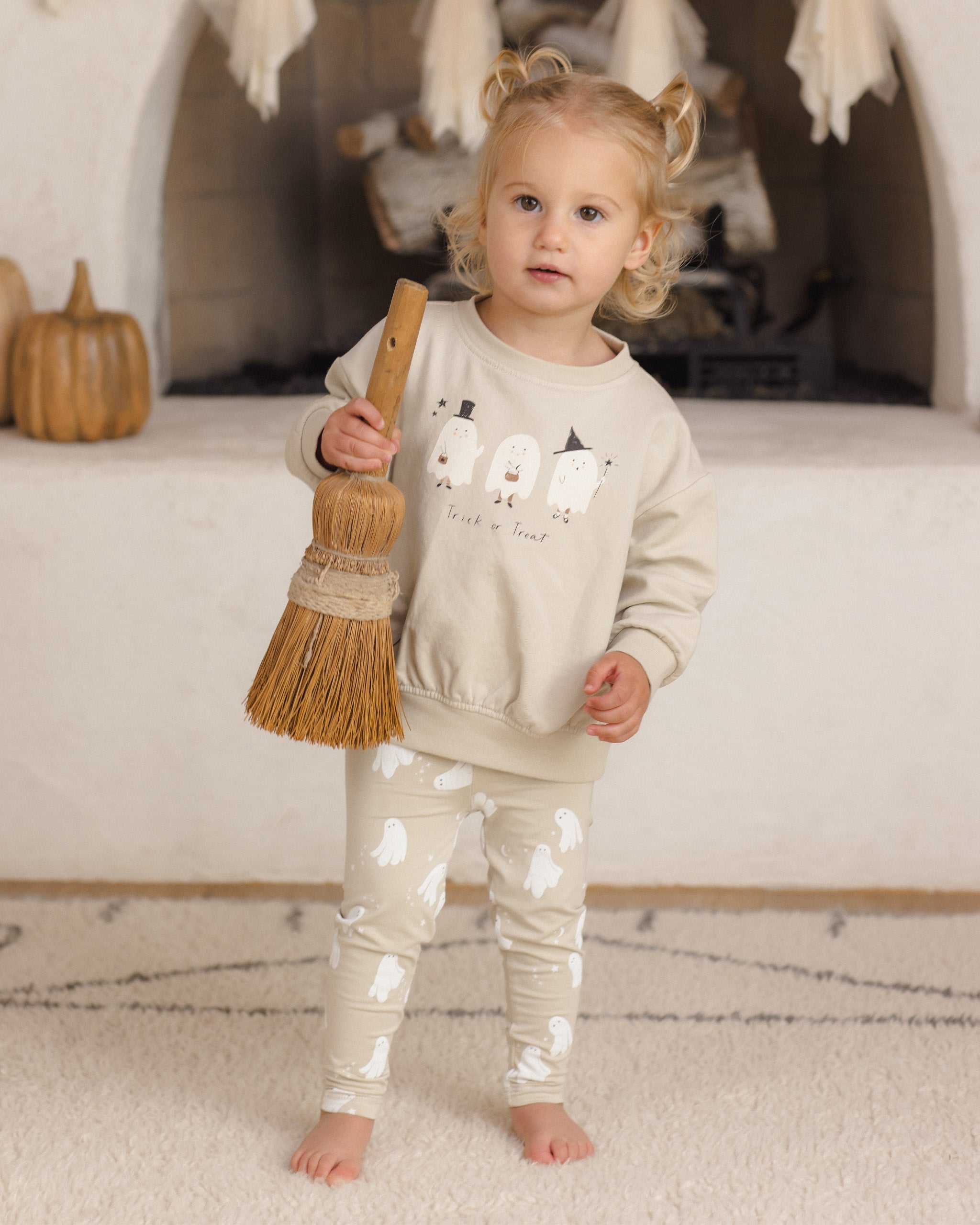 Bamboo Pajama Set Dancing Ghosts - Rylee + Cru | Kids Clothes | Trendy Baby Clothes | Modern Infant Outfits |