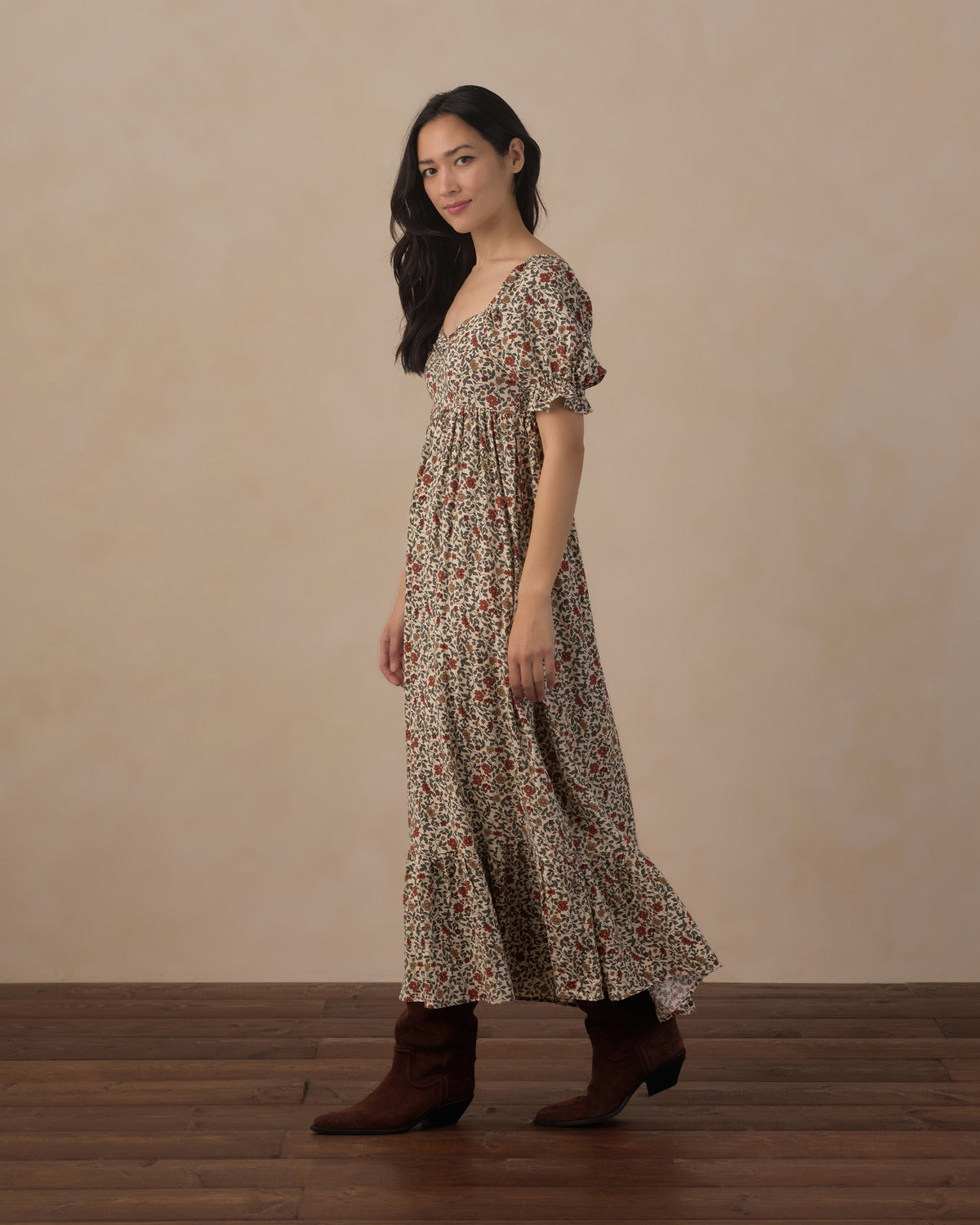 Women's Chloe Dress Holiday Floral - Rylee + Cru | Kids Clothes | Trendy Baby Clothes | Modern Infant Outfits |