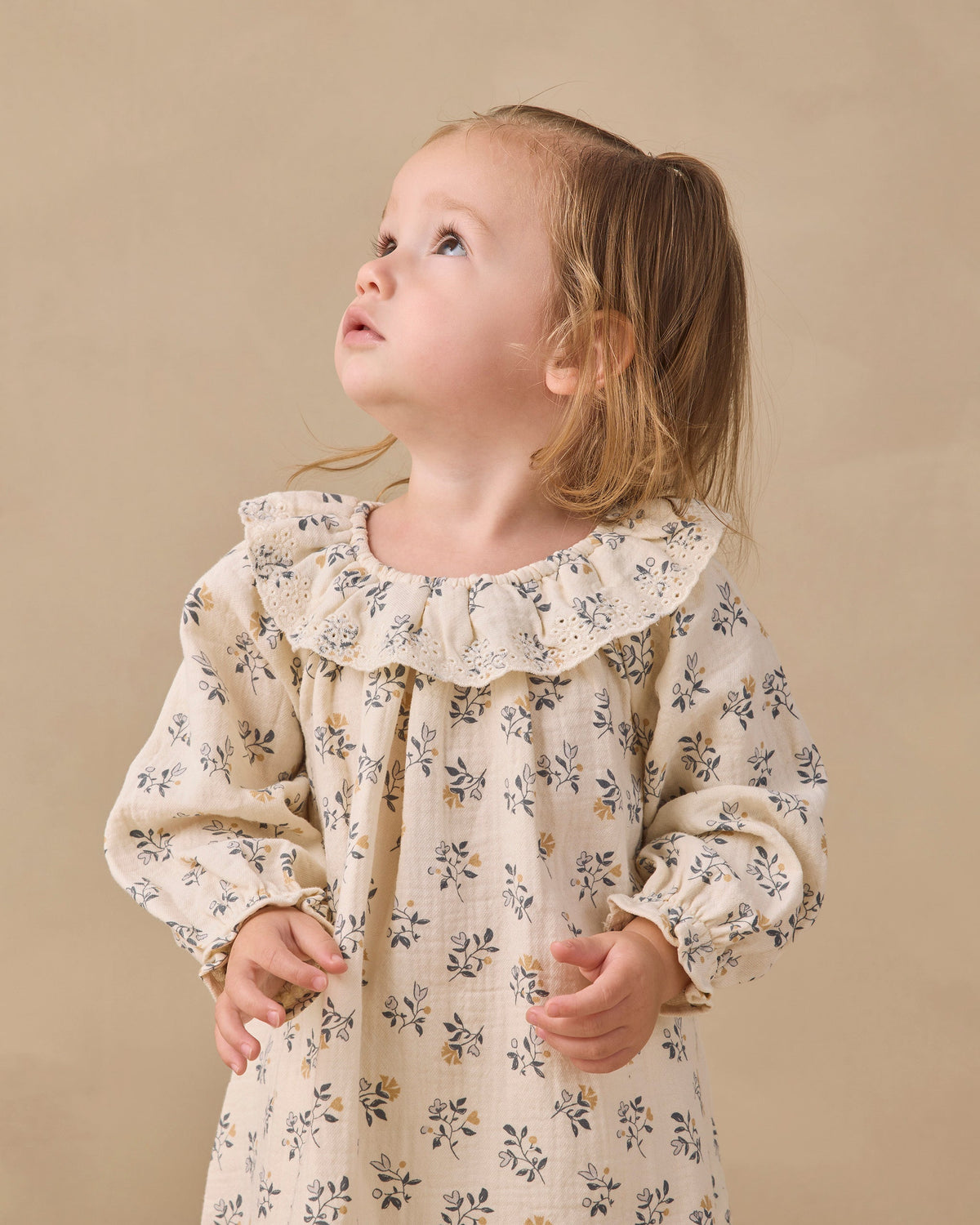 Long Sleeve Isla Dress French Floral - Rylee + Cru | Kids Clothes | Trendy Baby Clothes | Modern Infant Outfits |
