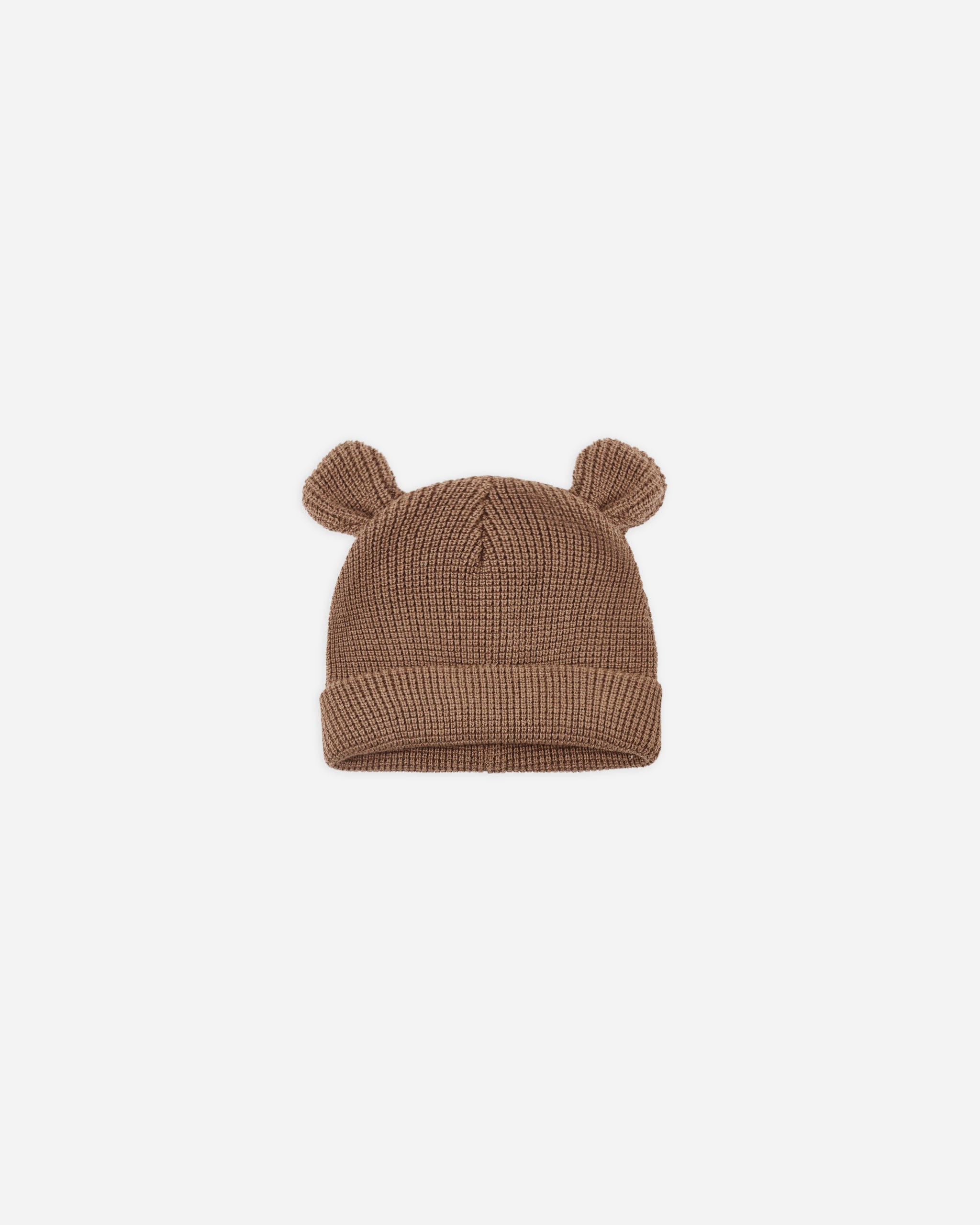 Baby Bear Beanie Cocoa - Rylee + Cru | Kids Clothes | Trendy Baby Clothes | Modern Infant Outfits |