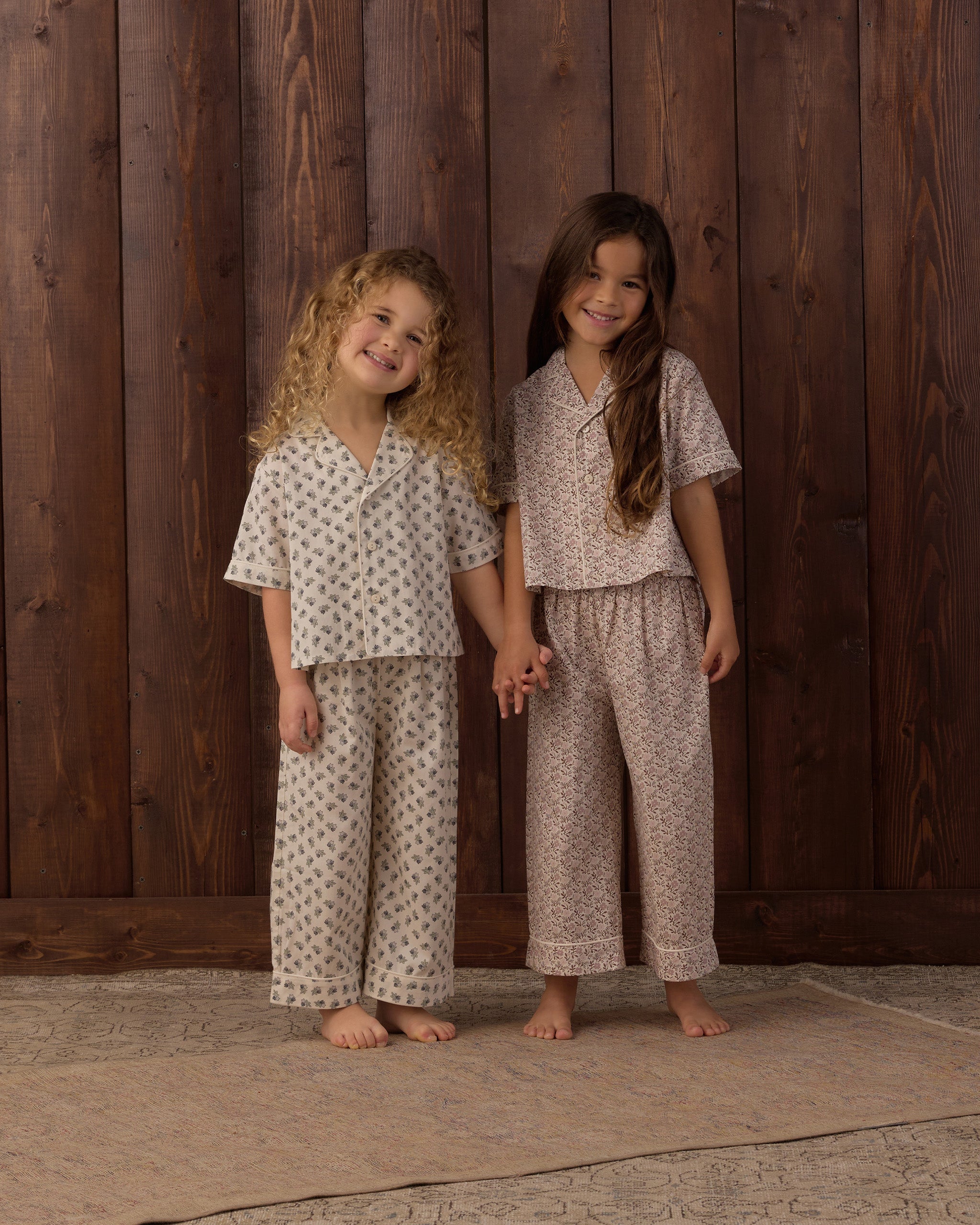 Woven Pajama Set Vintage Fleur - Rylee + Cru | Kids Clothes | Trendy Baby Clothes | Modern Infant Outfits |