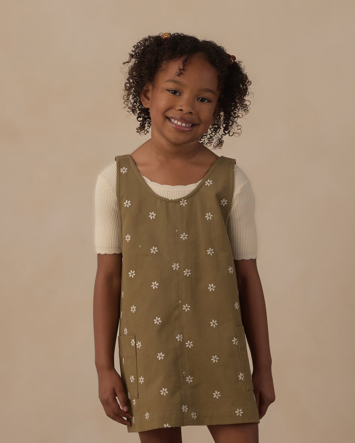 Scallop Tee Natural - Rylee + Cru | Kids Clothes | Trendy Baby Clothes | Modern Infant Outfits |