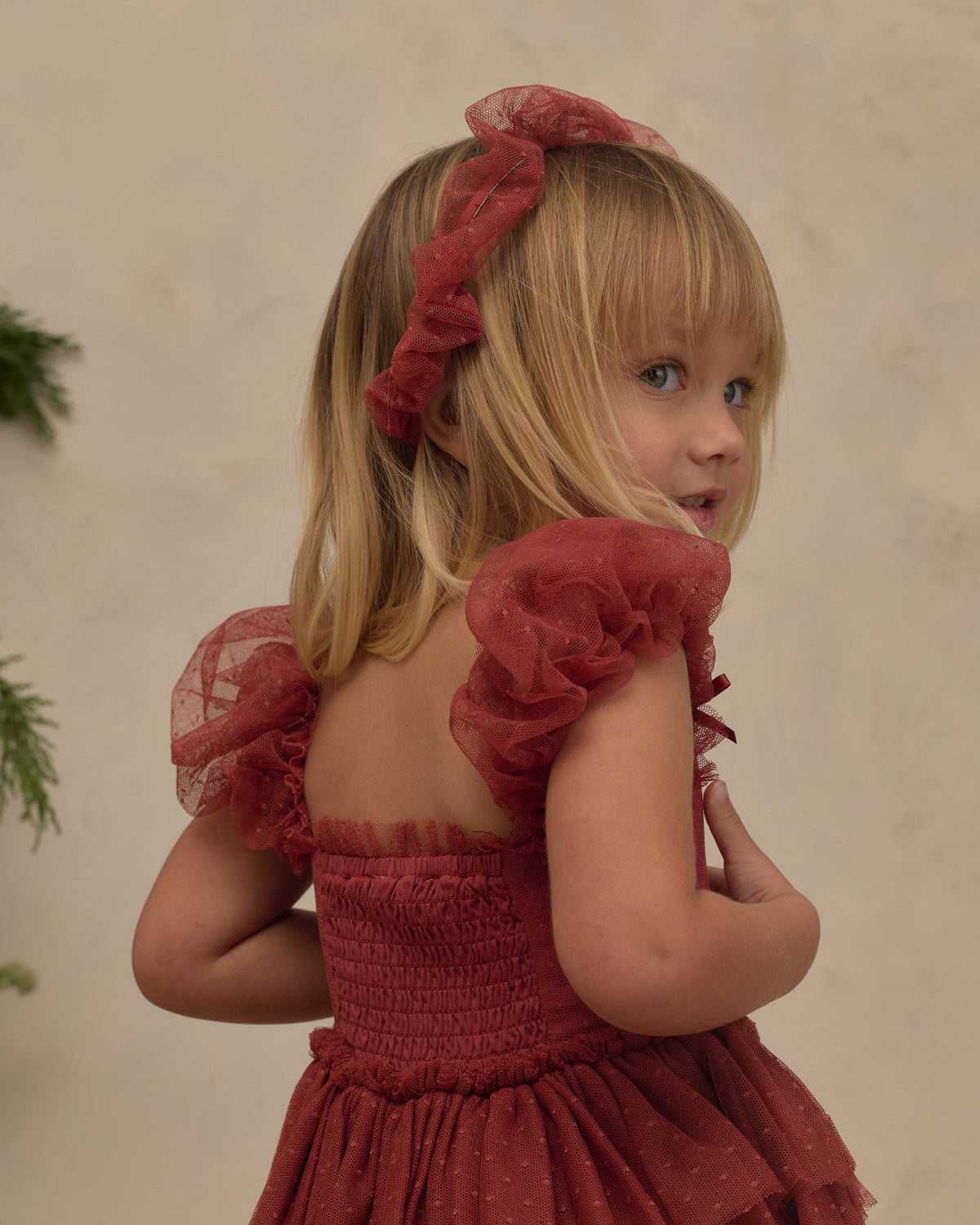 Gathered Headband Ruby