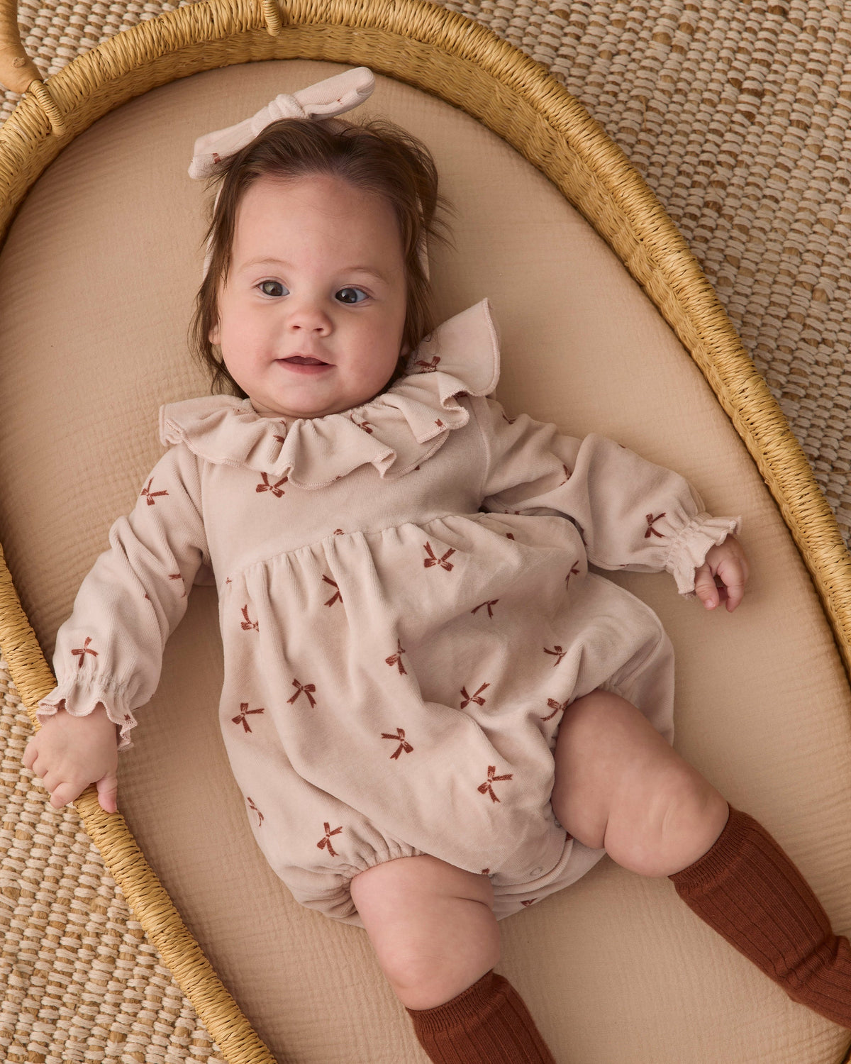 Wendy Romper Red Bows - Rylee + Cru | Kids Clothes | Trendy Baby Clothes | Modern Infant Outfits |