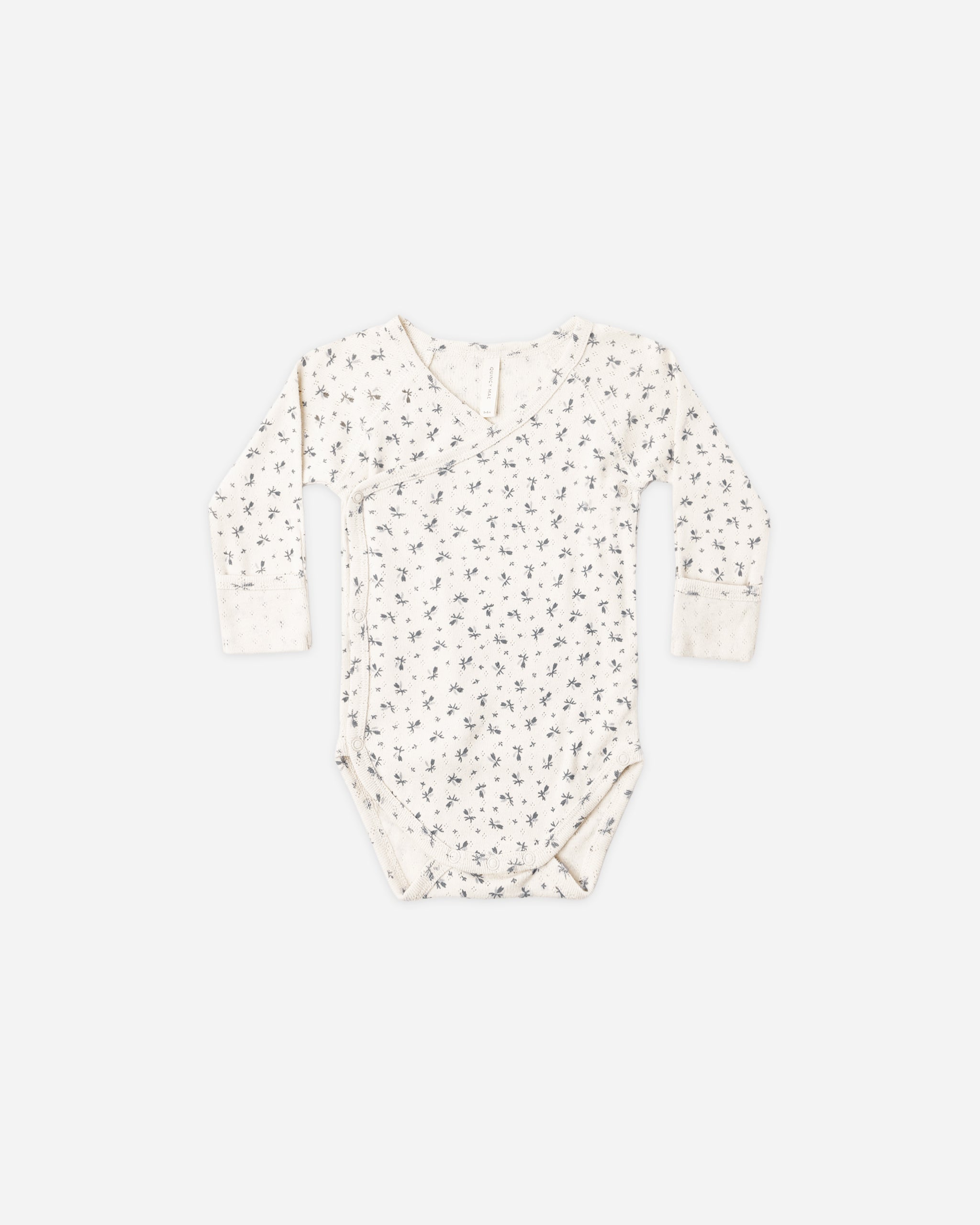Side Snap Bodysuit Blue Ditsy - Rylee + Cru | Kids Clothes | Trendy Baby Clothes | Modern Infant Outfits |