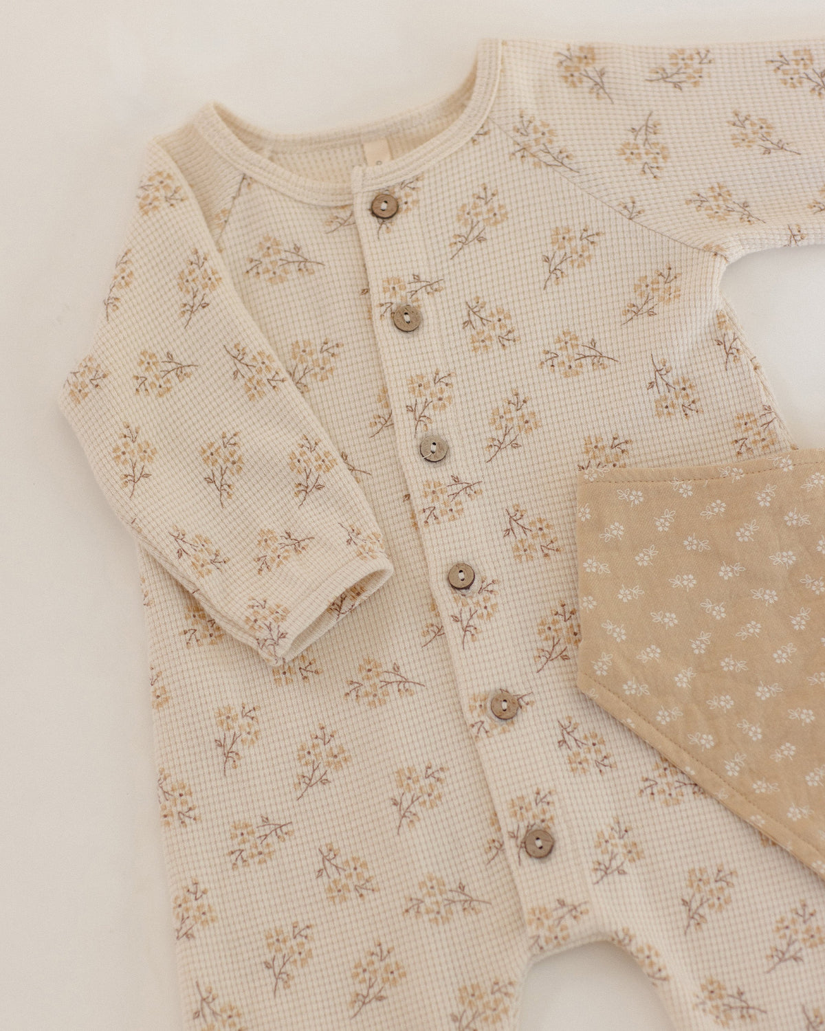 Waffle Long Sleeve Jumpsuit Meadow - Rylee + Cru | Kids Clothes | Trendy Baby Clothes | Modern Infant Outfits |