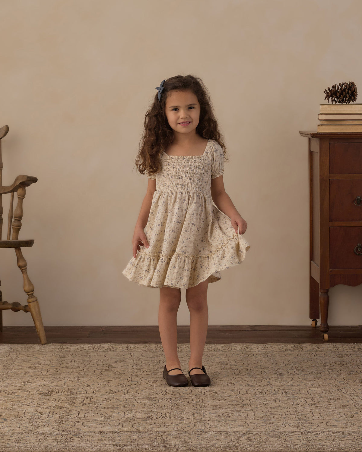 Sage Jersey Dress Meadow - Rylee + Cru | Kids Clothes | Trendy Baby Clothes | Modern Infant Outfits |