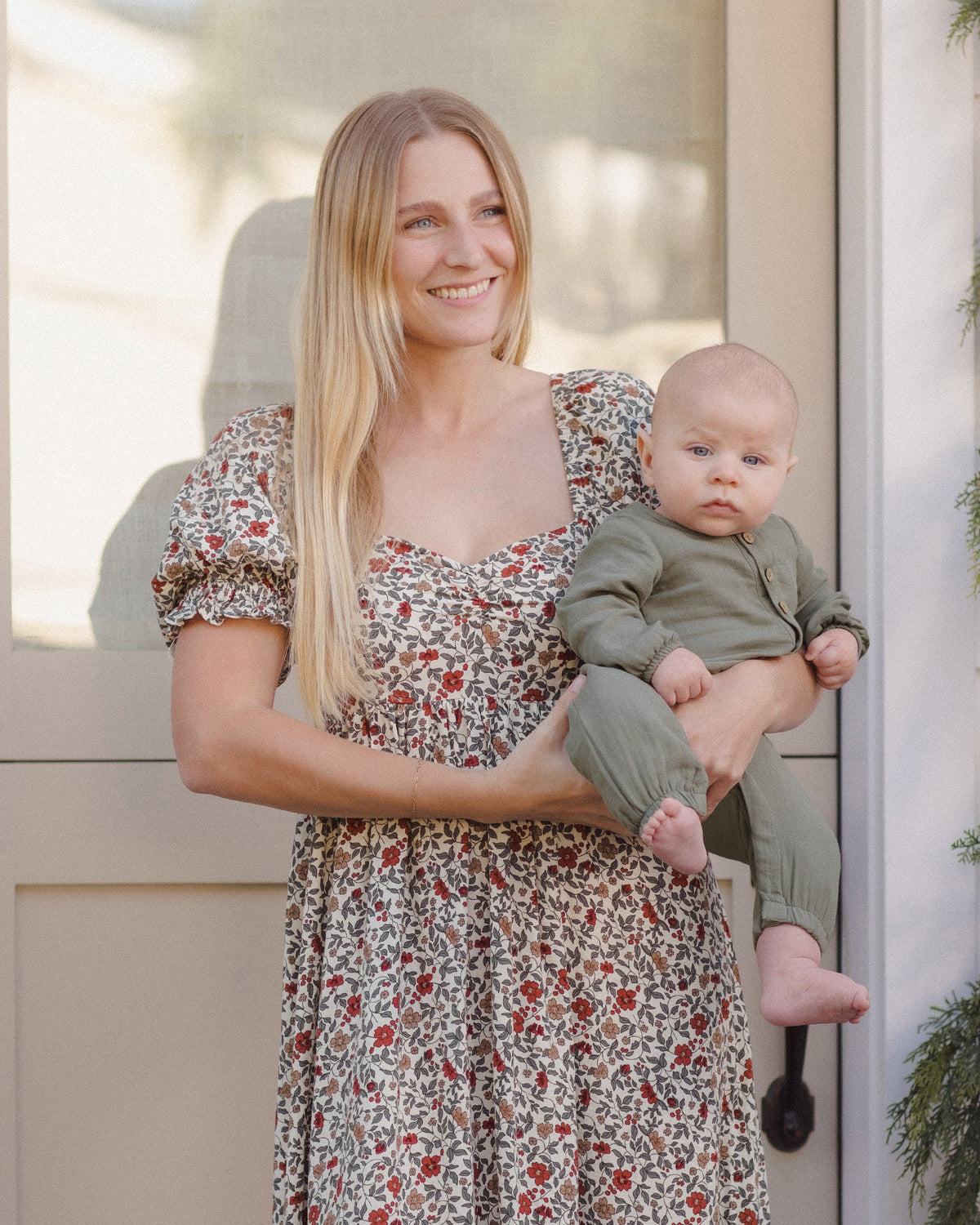 Woven Jumpsuit Spruce - Rylee + Cru | Kids Clothes | Trendy Baby Clothes | Modern Infant Outfits |